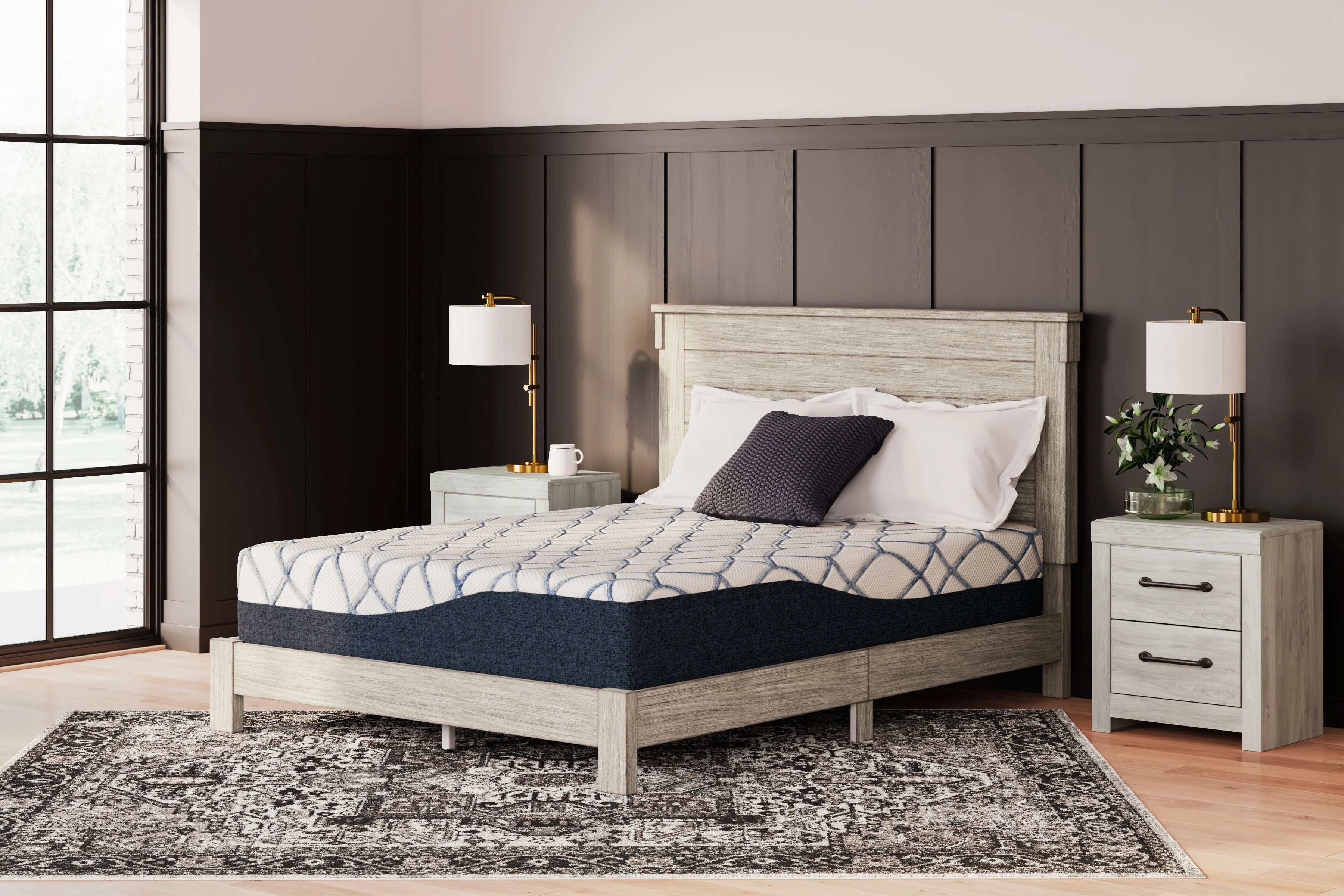 12 Inch Chime Elite 2.0 - California King Mattress - White / Blue - Image 9