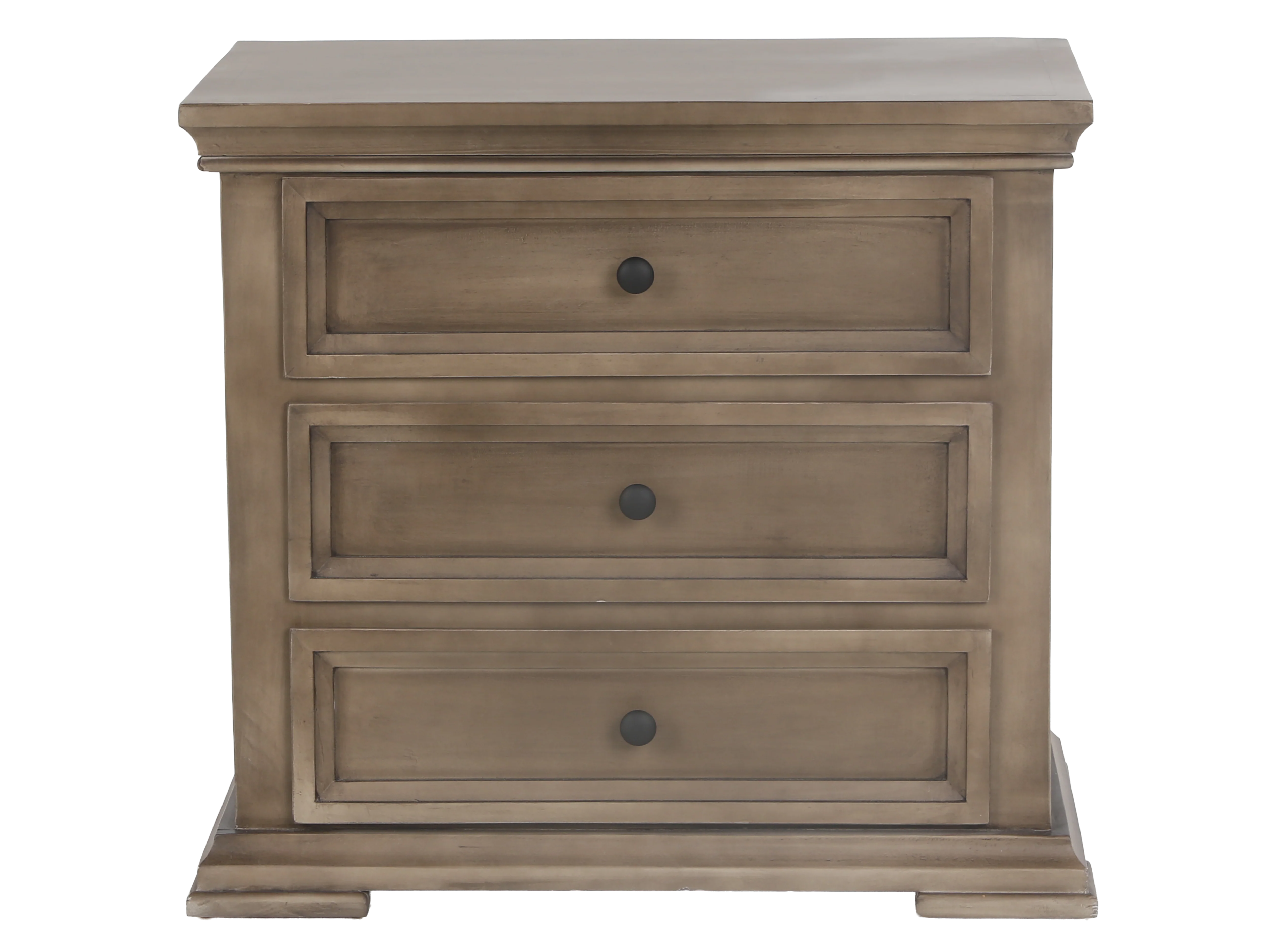 3 Drawer Rustic Nightstand - Image 2