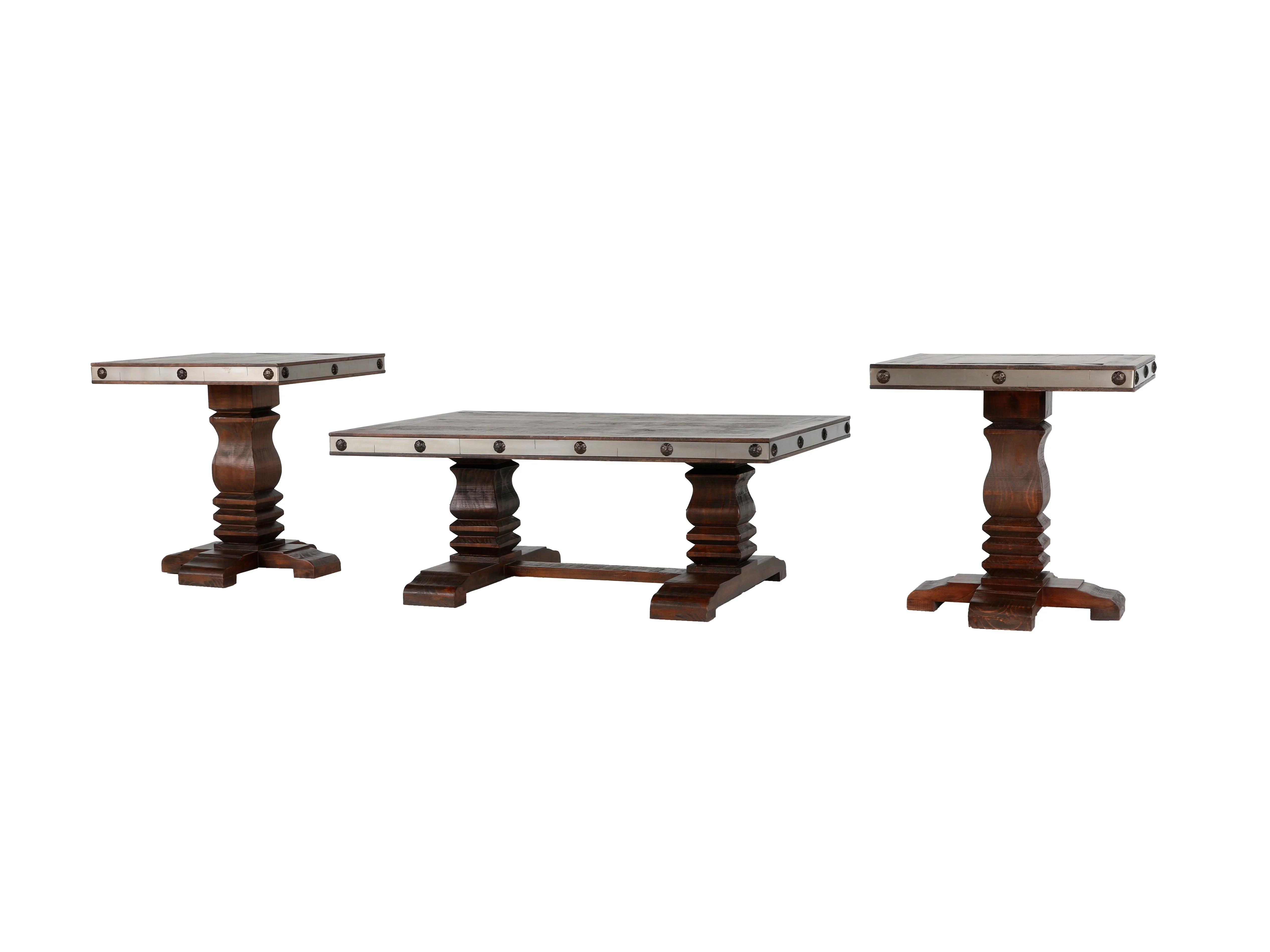 HACIENDA 3 PIECE COFFEE TABLE SET - Image 4