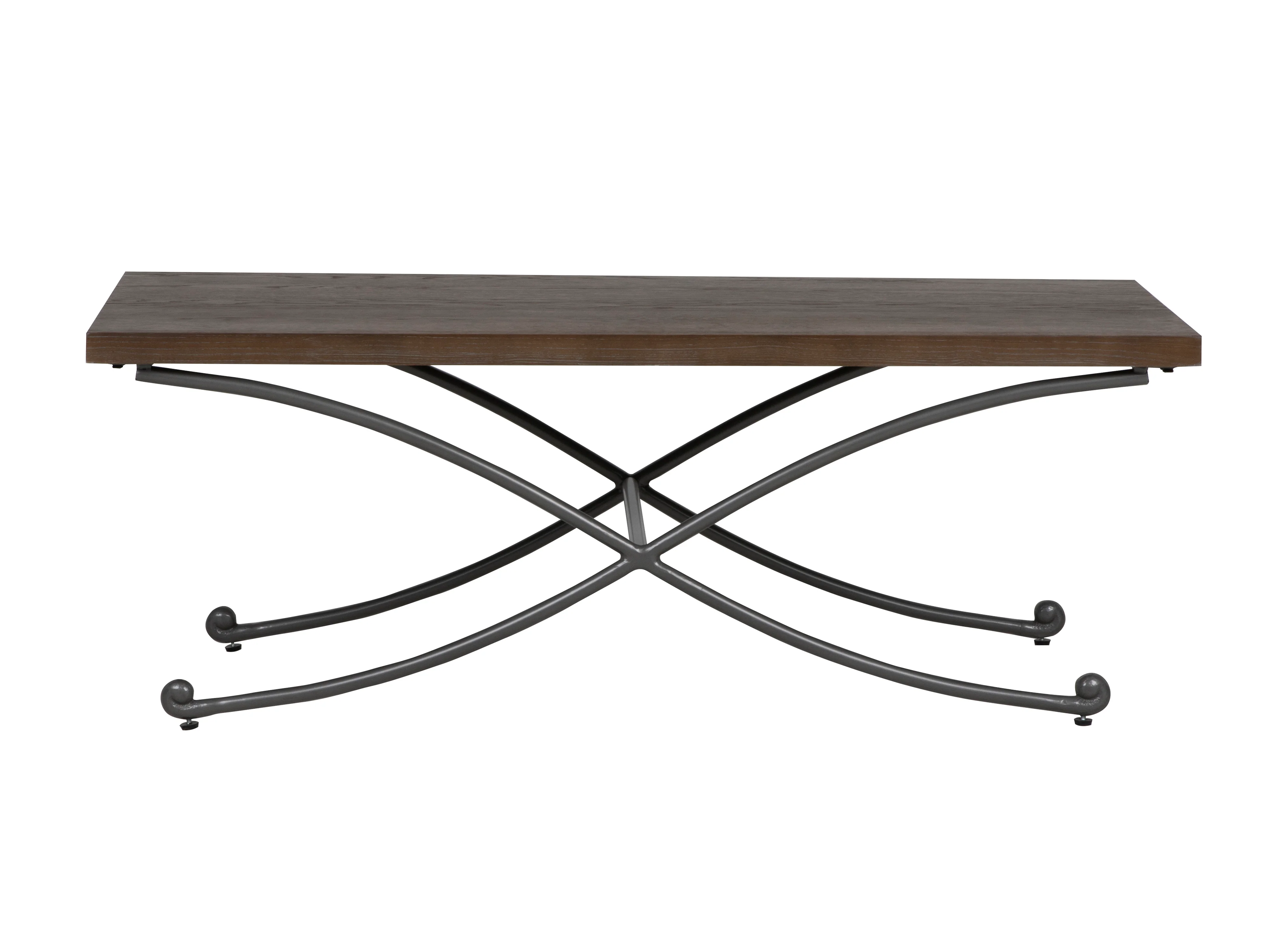 3-Piece Industrial Coffee Table Set with Metal X-Base & Wood Tops - Image 5