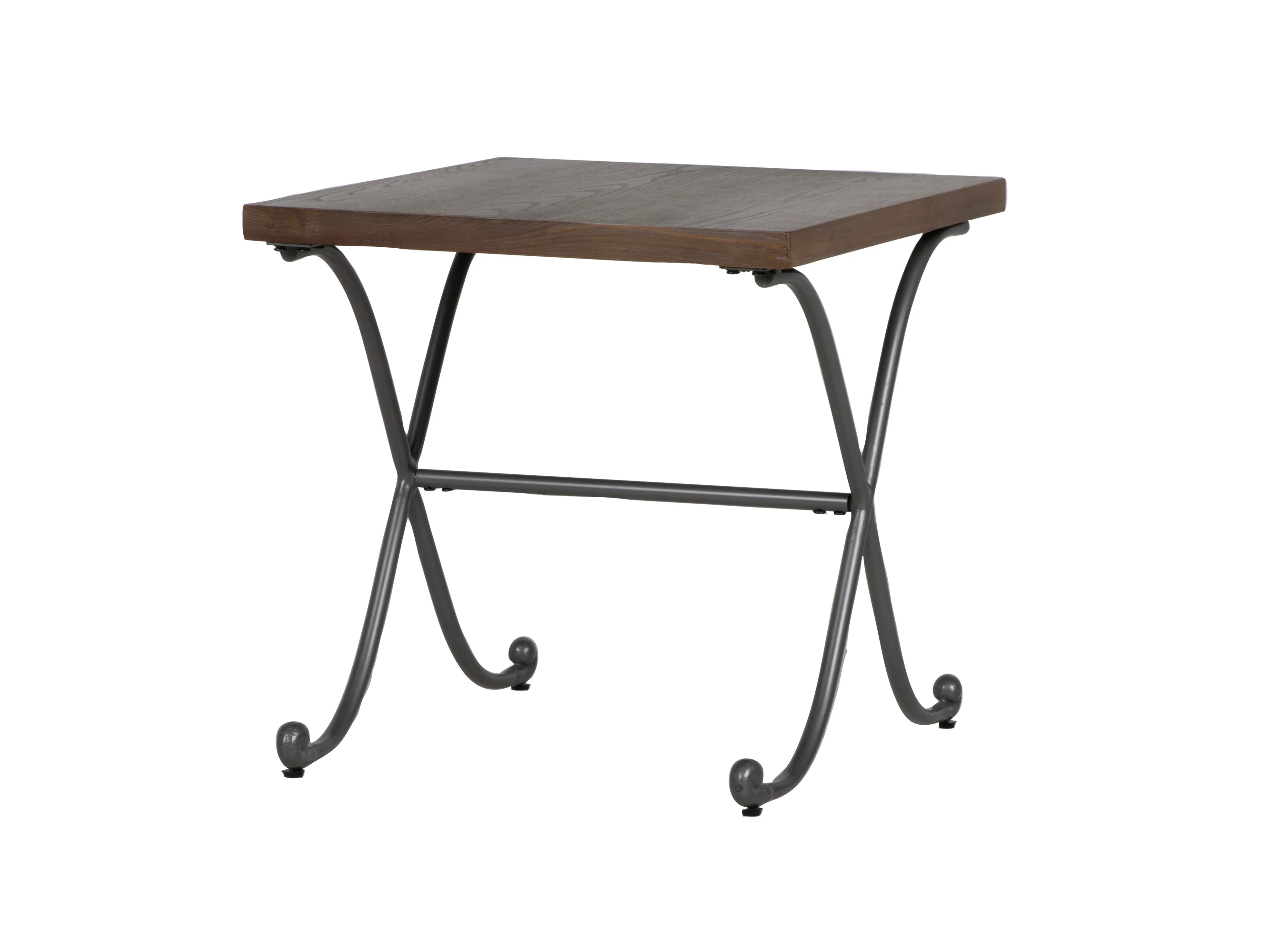 3-Piece Industrial Coffee Table Set with Metal X-Base & Wood Tops - Image 6