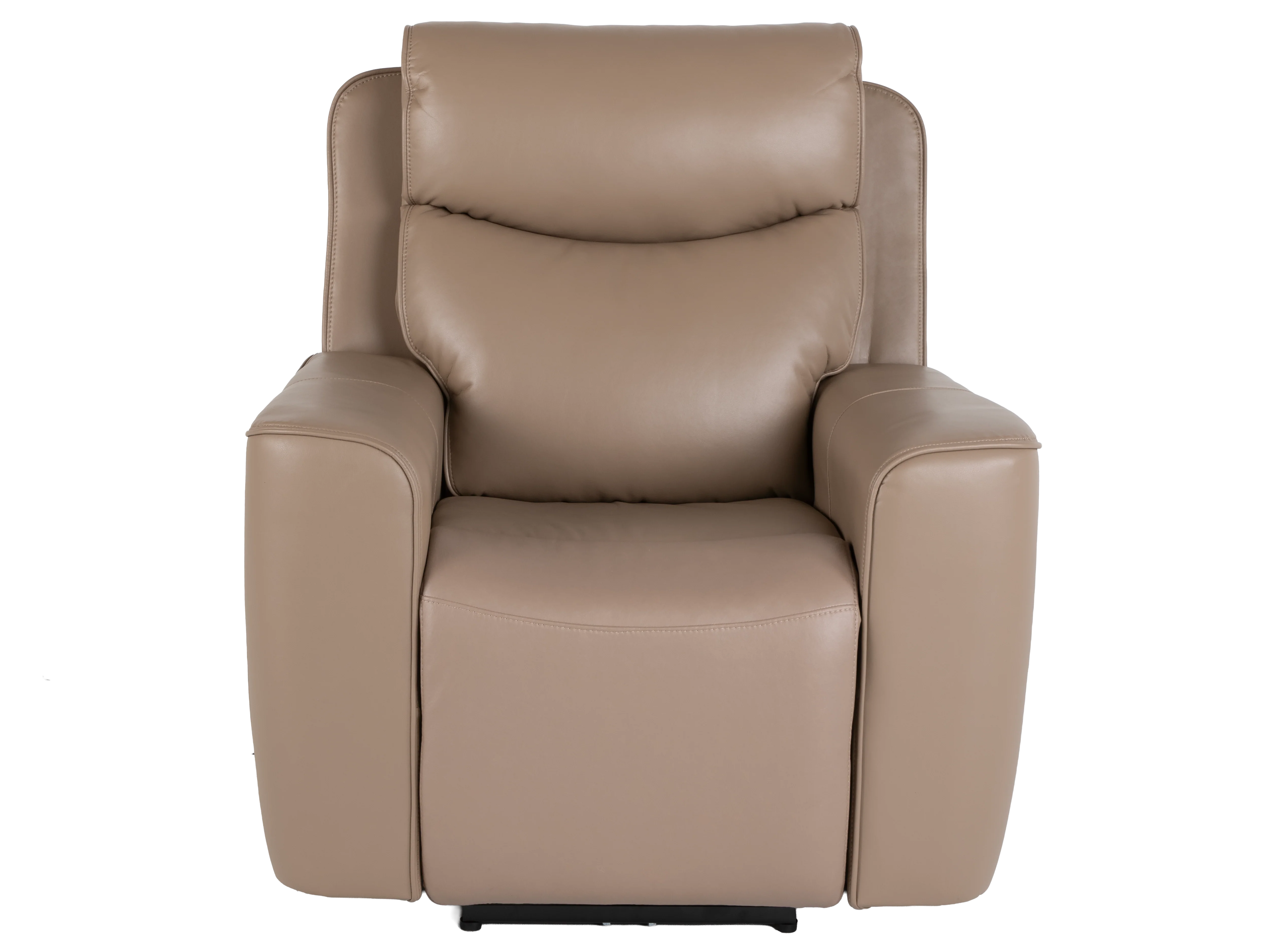 Beige 3-Piece Power Reclining Living Room Set with USB Ports, Console Loveseat & Drop-Down Table - Image 6