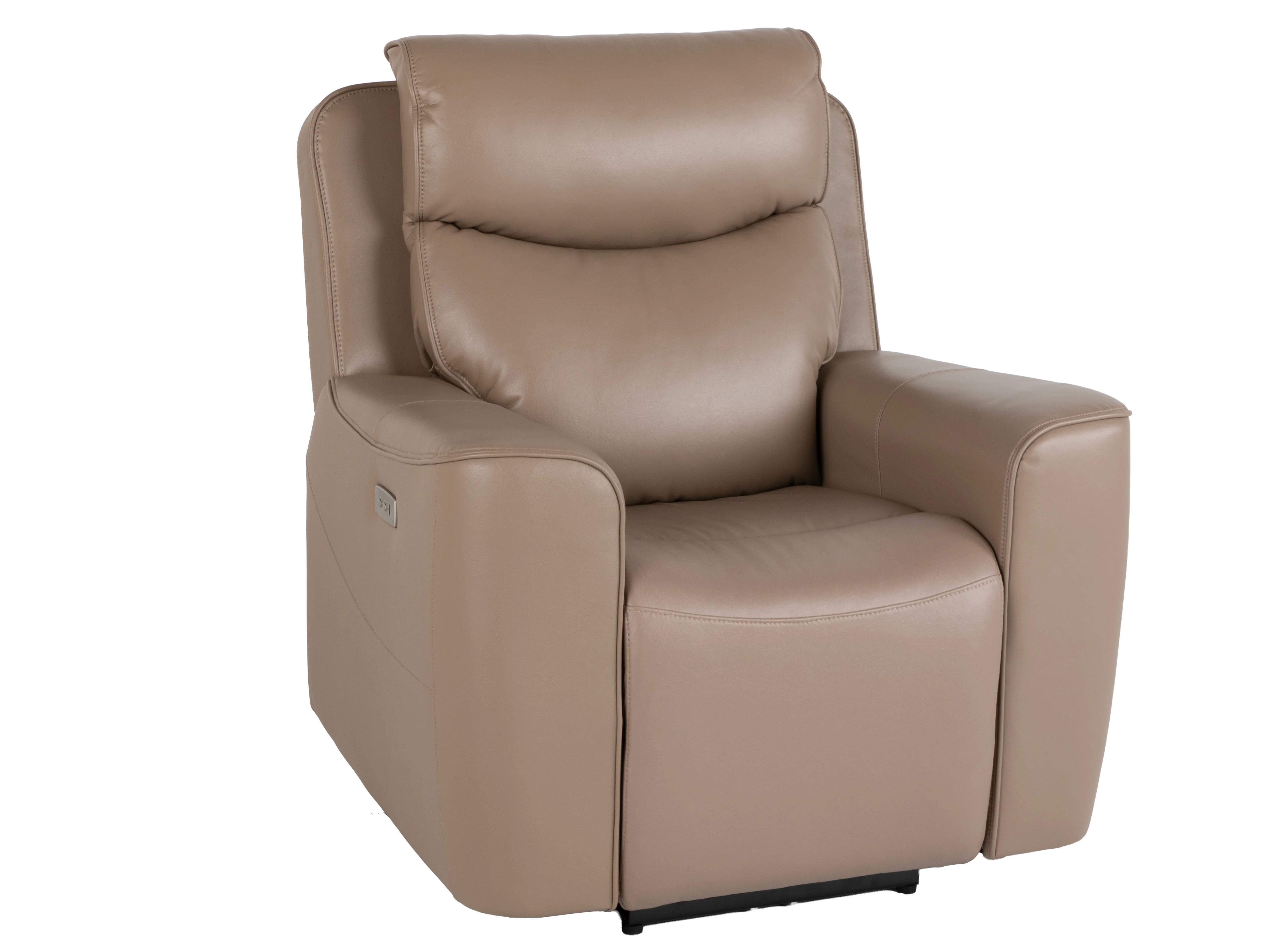 Beige 3-Piece Power Reclining Living Room Set with USB Ports, Console Loveseat & Drop-Down Table - Image 7