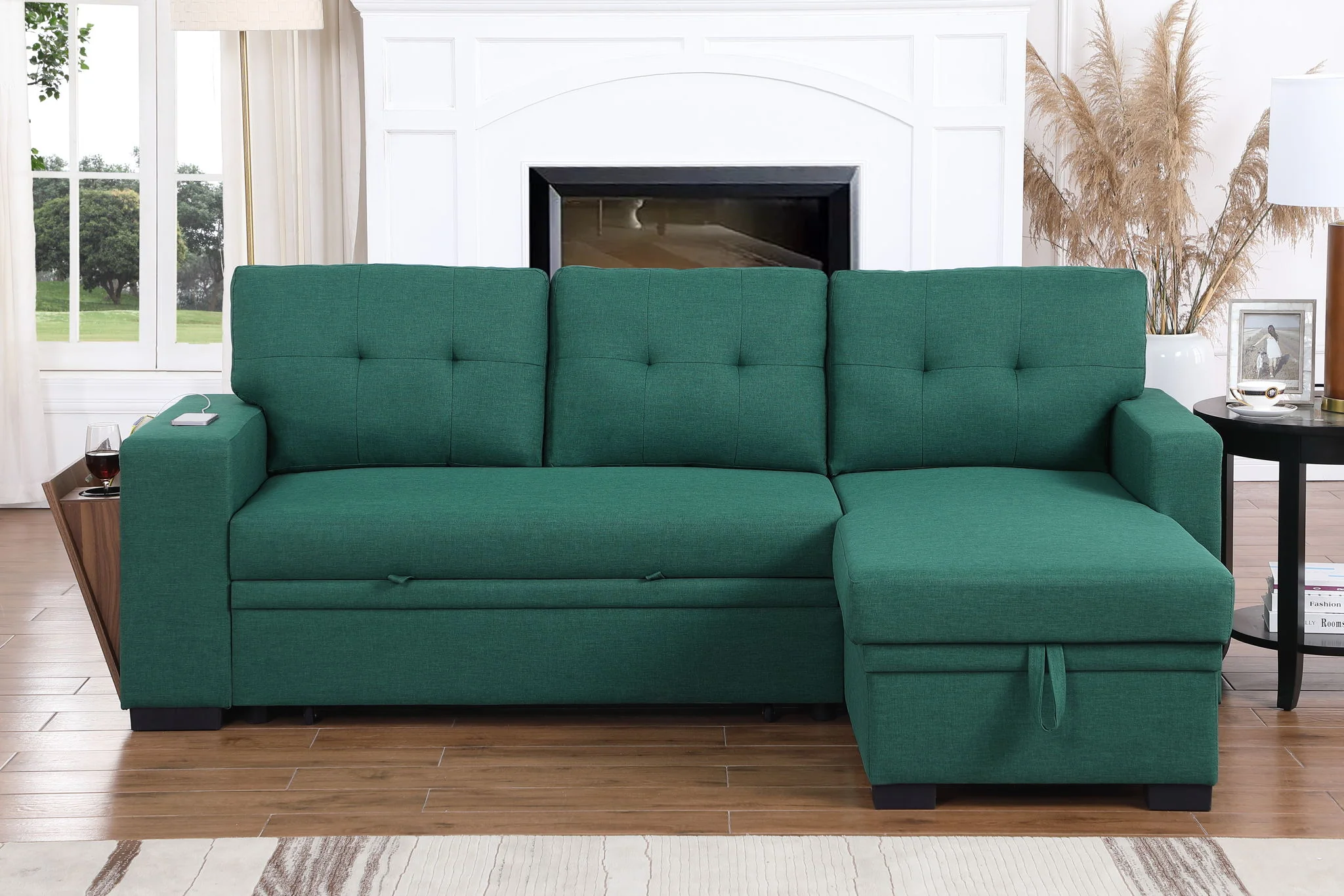 3 Piece Upholstered Sectional - Image 3