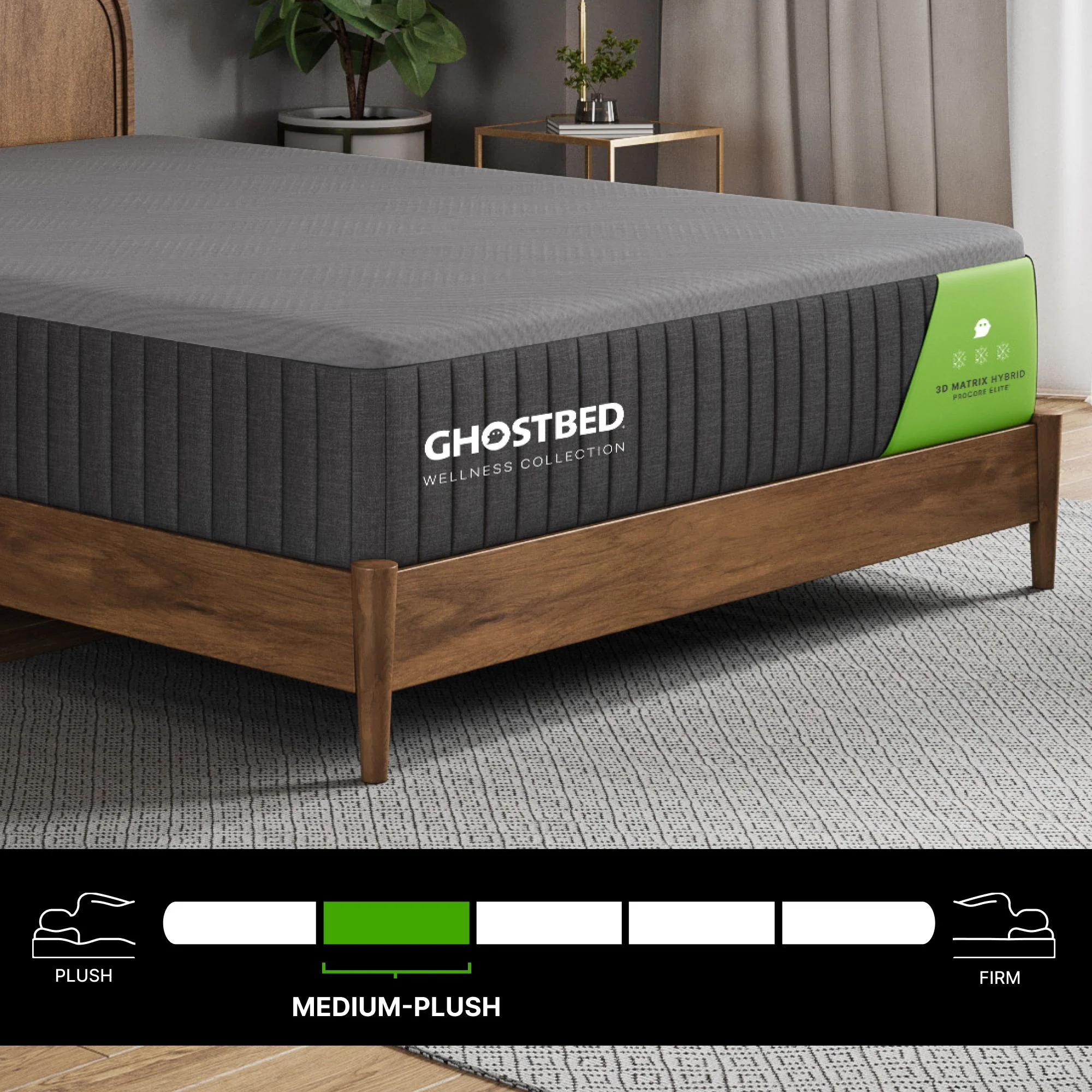 3D Matrix - 12" Hybrid Mattress, Medium Plush Feel - Image 2