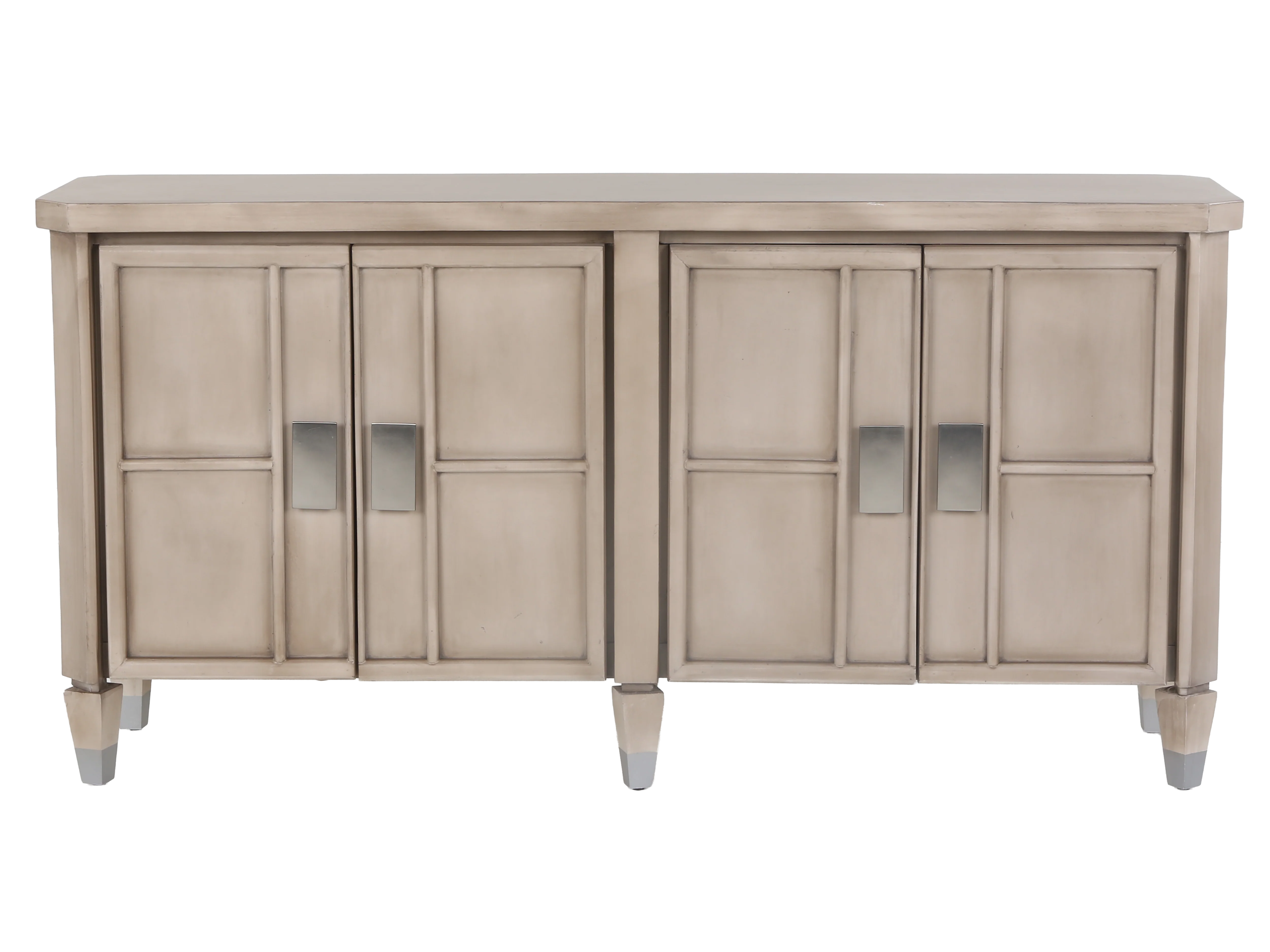 4-Door Sideboard with Modern Square Handles - Image 2