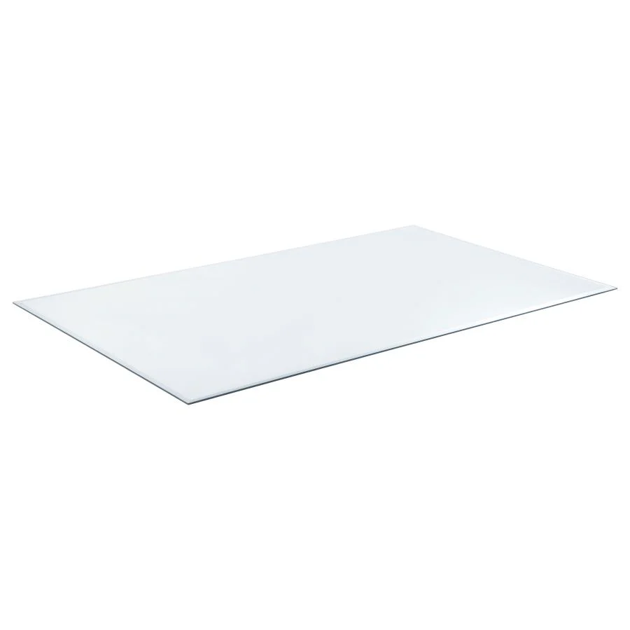 52x27-inch 6mm Rectangular Clear Tempered Glass Top - Image 6