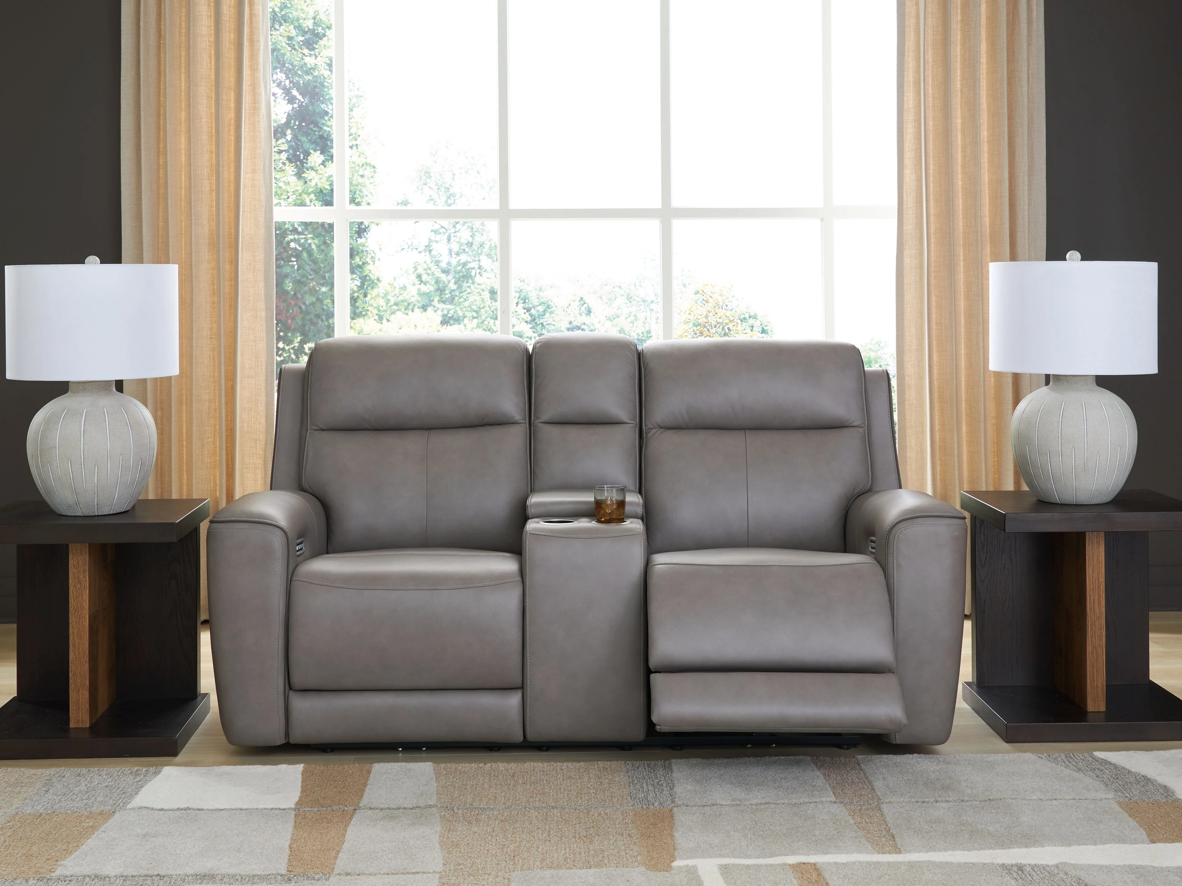 5Z-Comfort - Relaxation - Power Reclining Loveseat with Console / Adj Headrest - Image 14