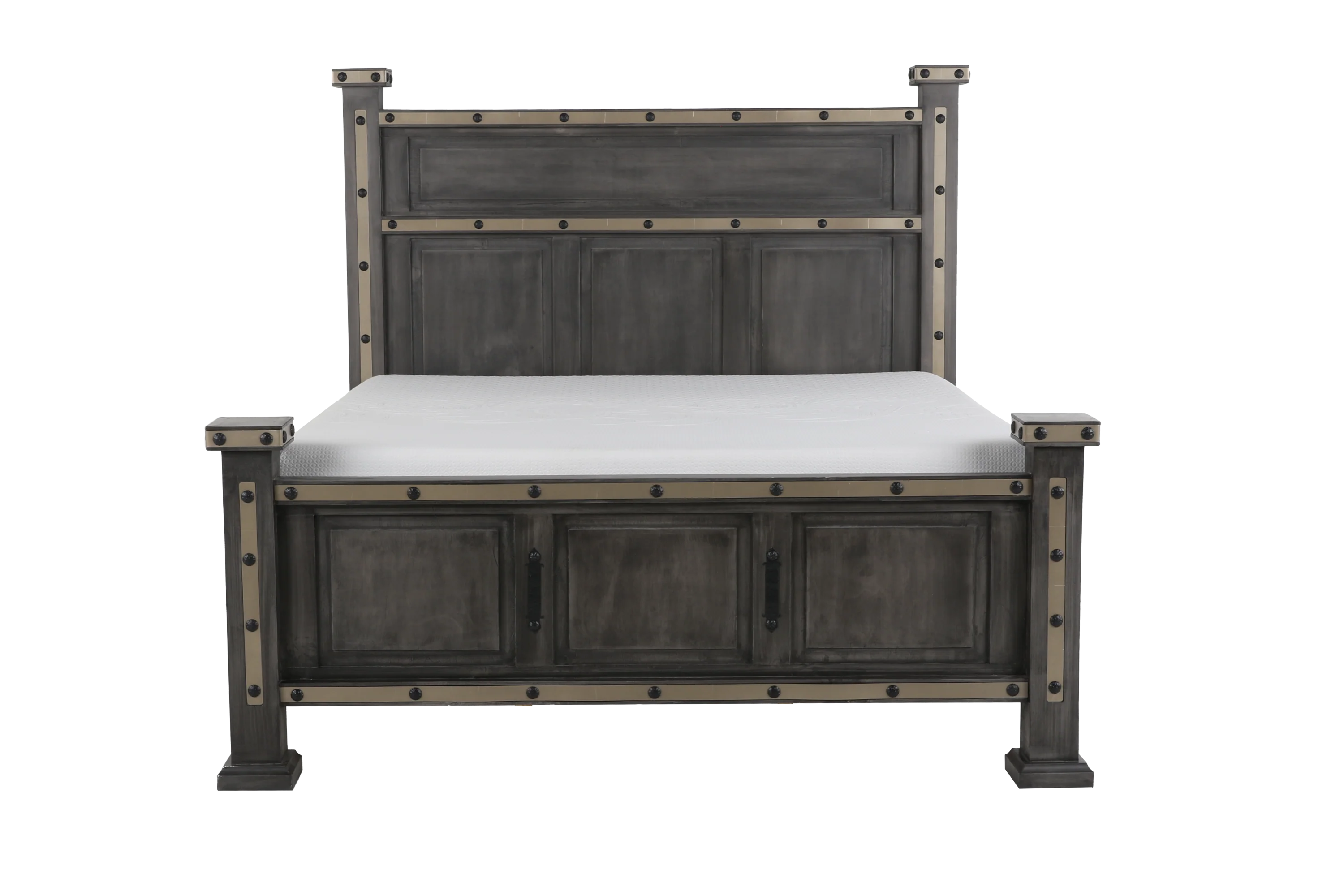 HACIENDA 6 Piece Bedroom set - Grey - Image 4