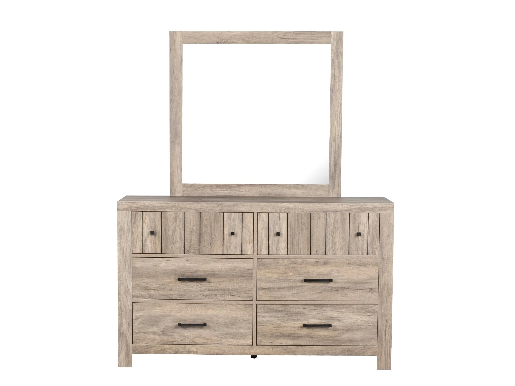 6 Piece Modern Farmhouse Bedroom Set - King - Image 7