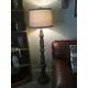 61- inches Dark Brown Wood Floor Lamp - Image 2