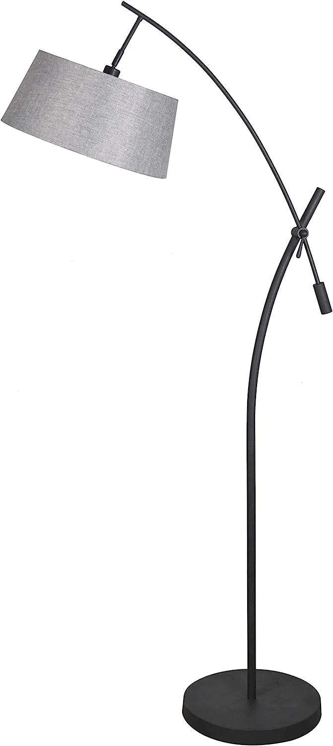 79.5- inch Black Metal Floor Lamp