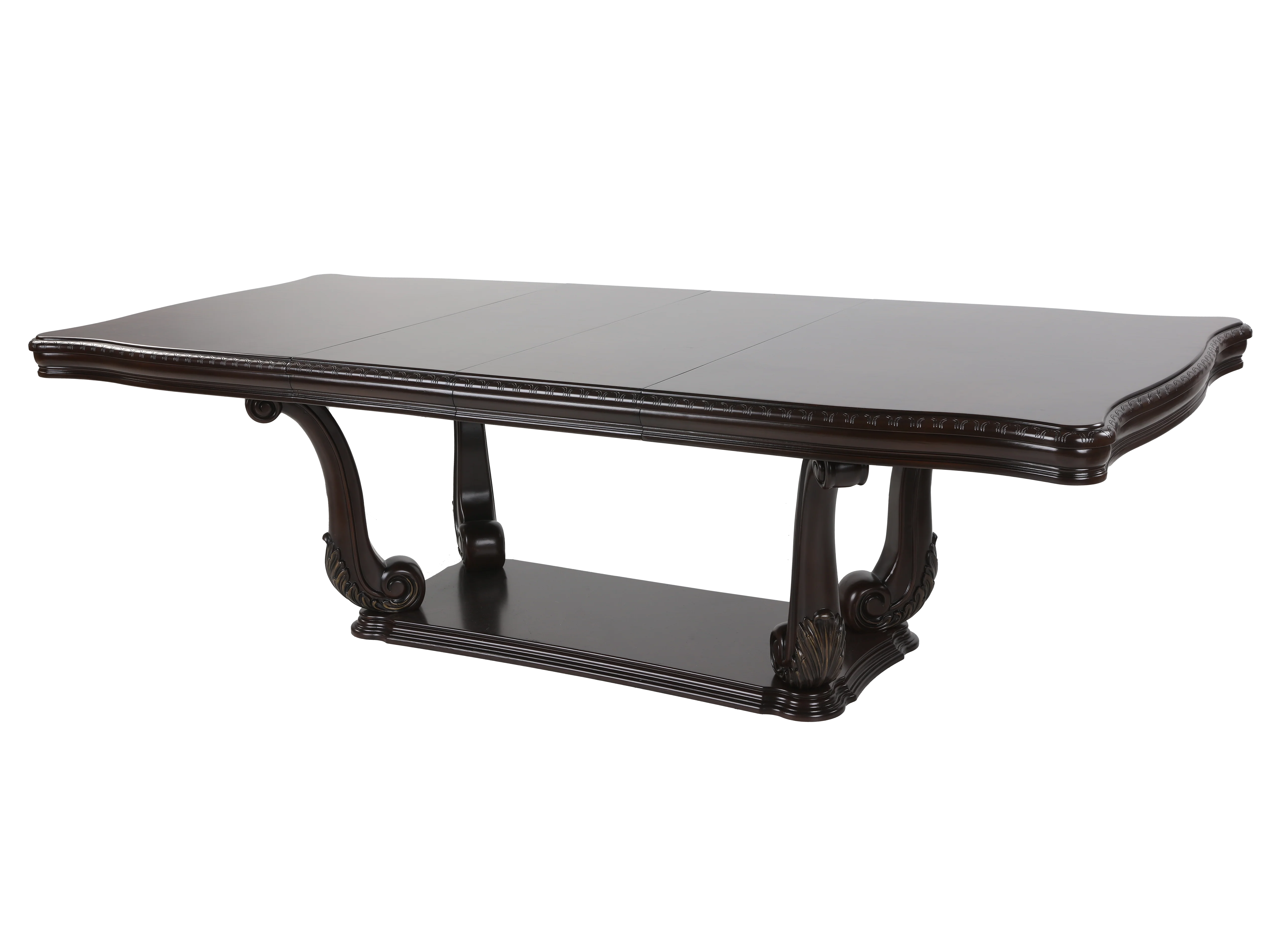 9-Piece Dark Cherry Formal Dining Set with Shield Back Chairs - Image 4