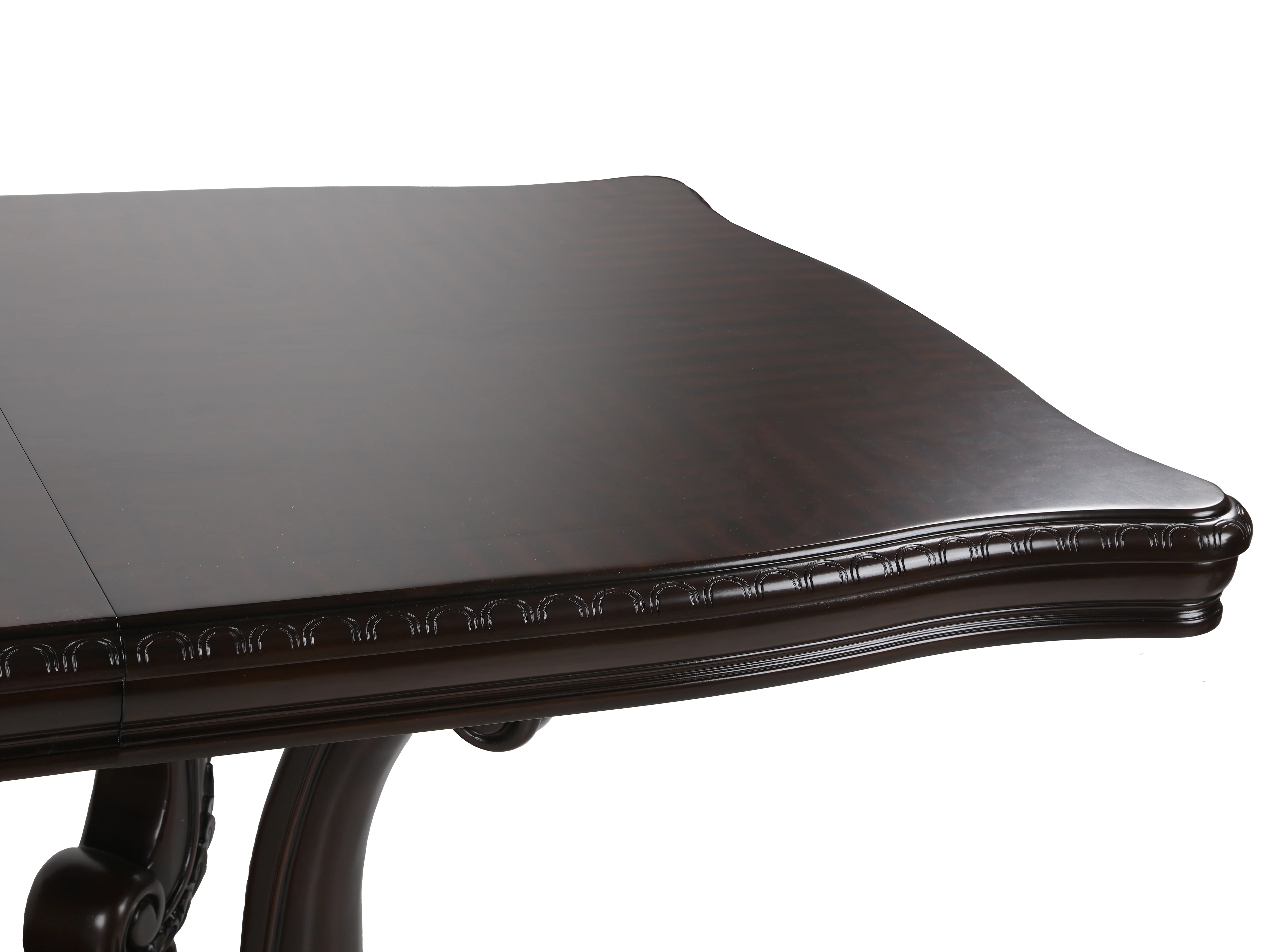 9-Piece Dark Cherry Formal Dining Set with Shield Back Chairs - Image 6