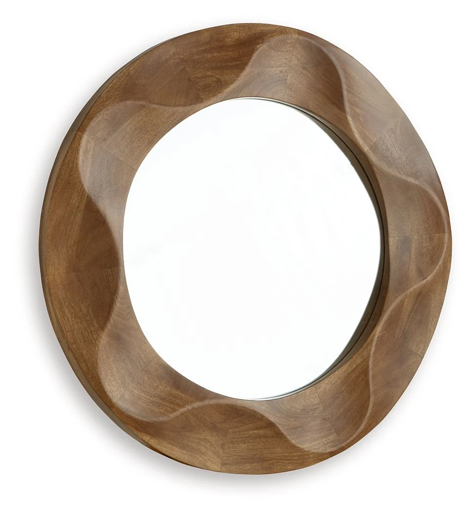 Aajon - Accent Mirror - Brown - Image 2