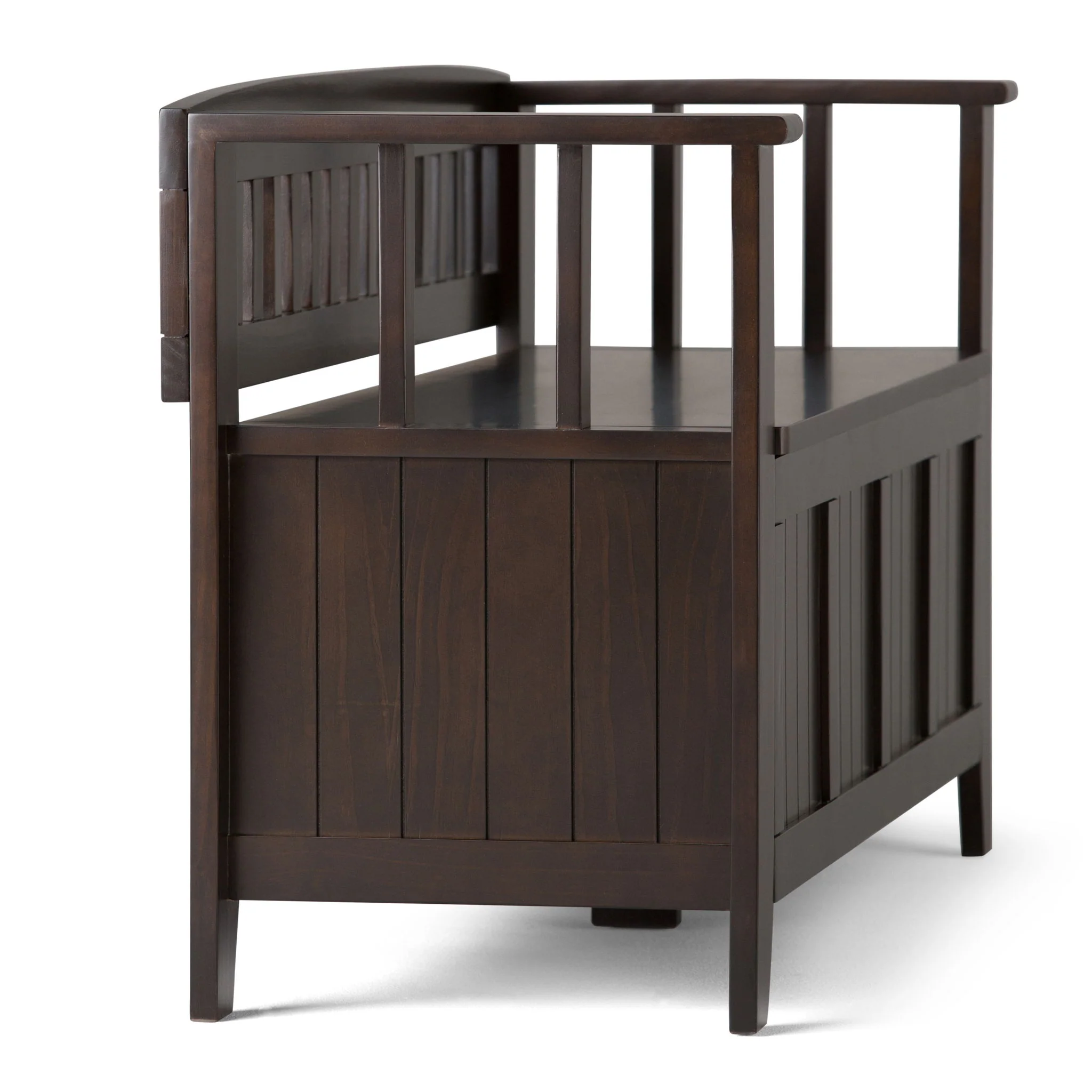 Acadian - Entryway Storage Bench, Handcrafted - Image 12