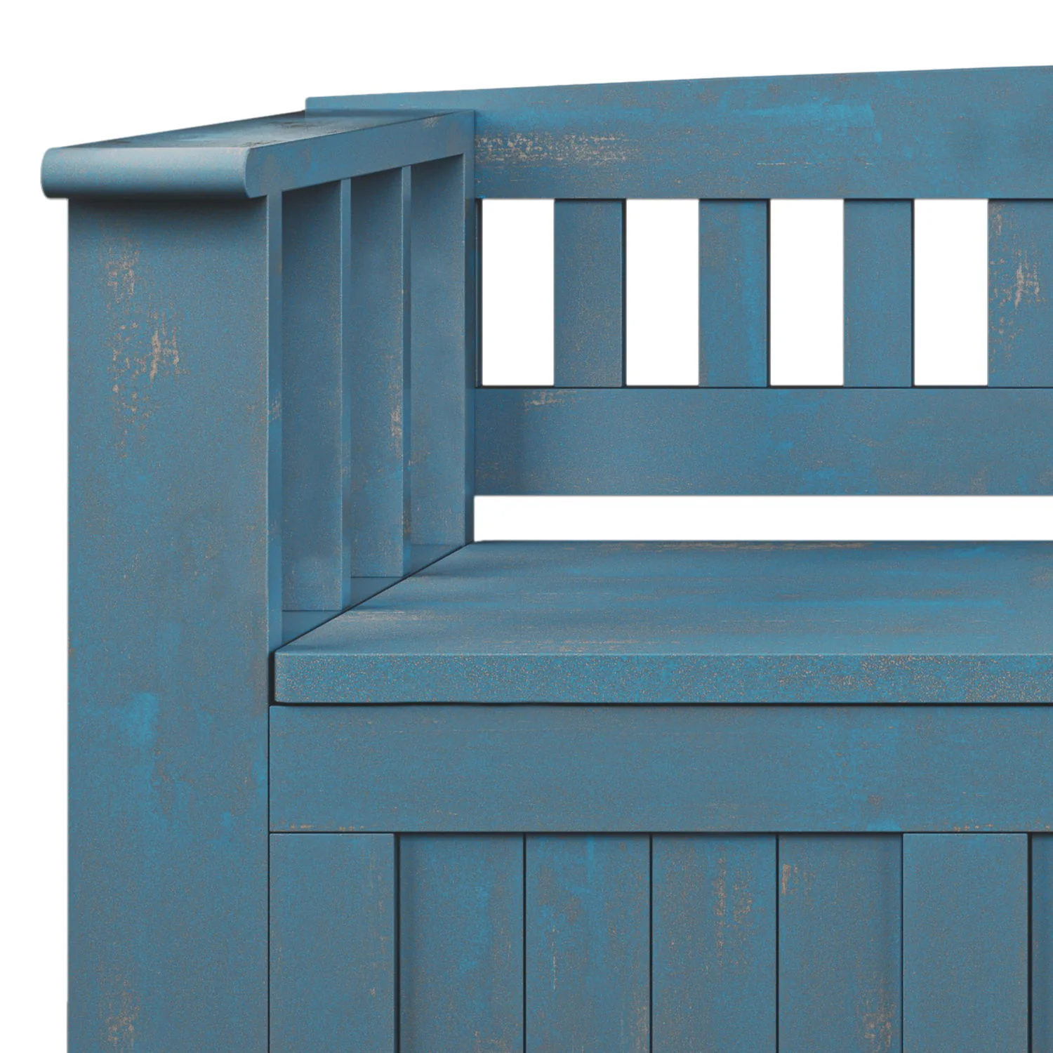Acadian - Entryway Storage Bench, Handcrafted - Image 14