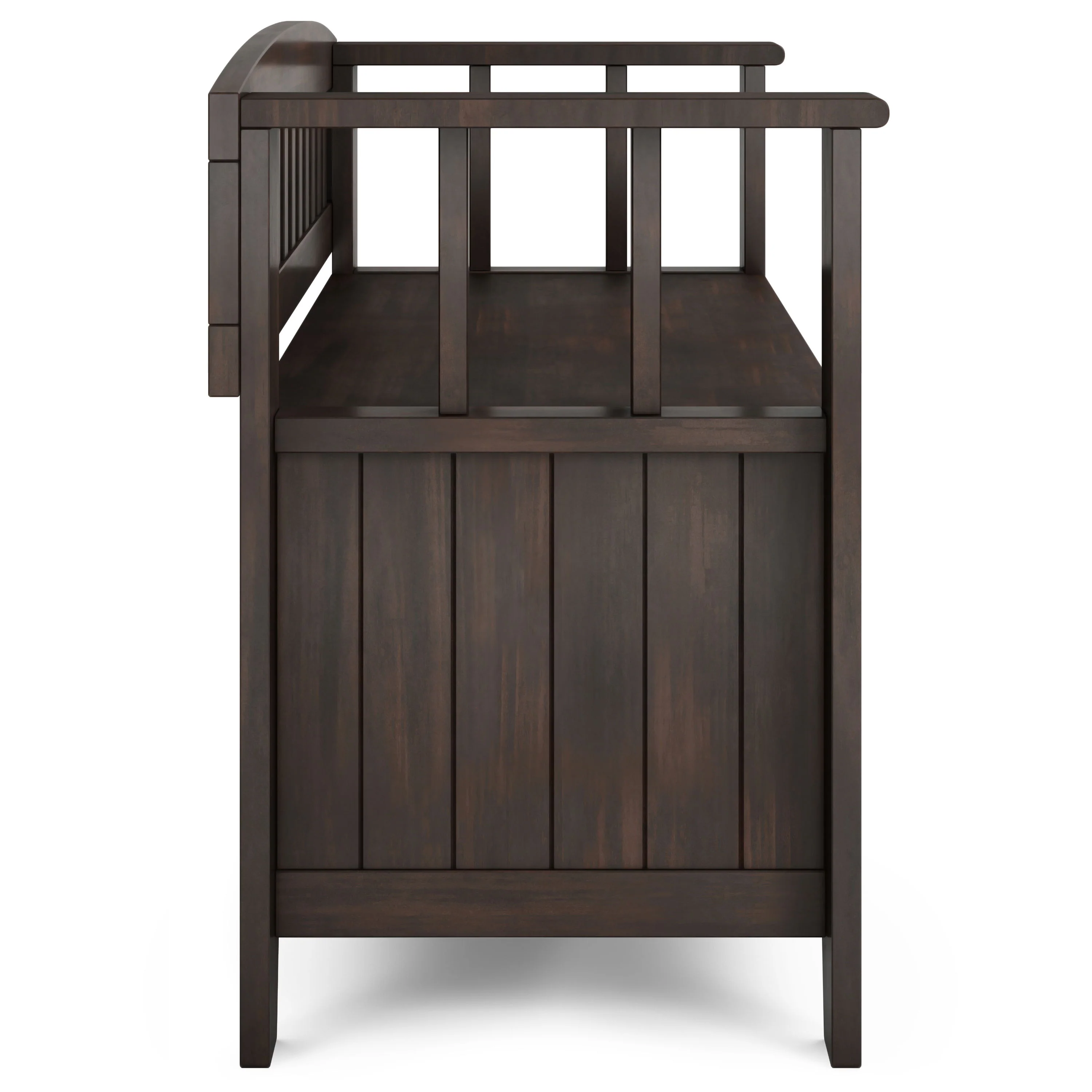 Acadian - Entryway Storage Bench, Handcrafted - Image 16