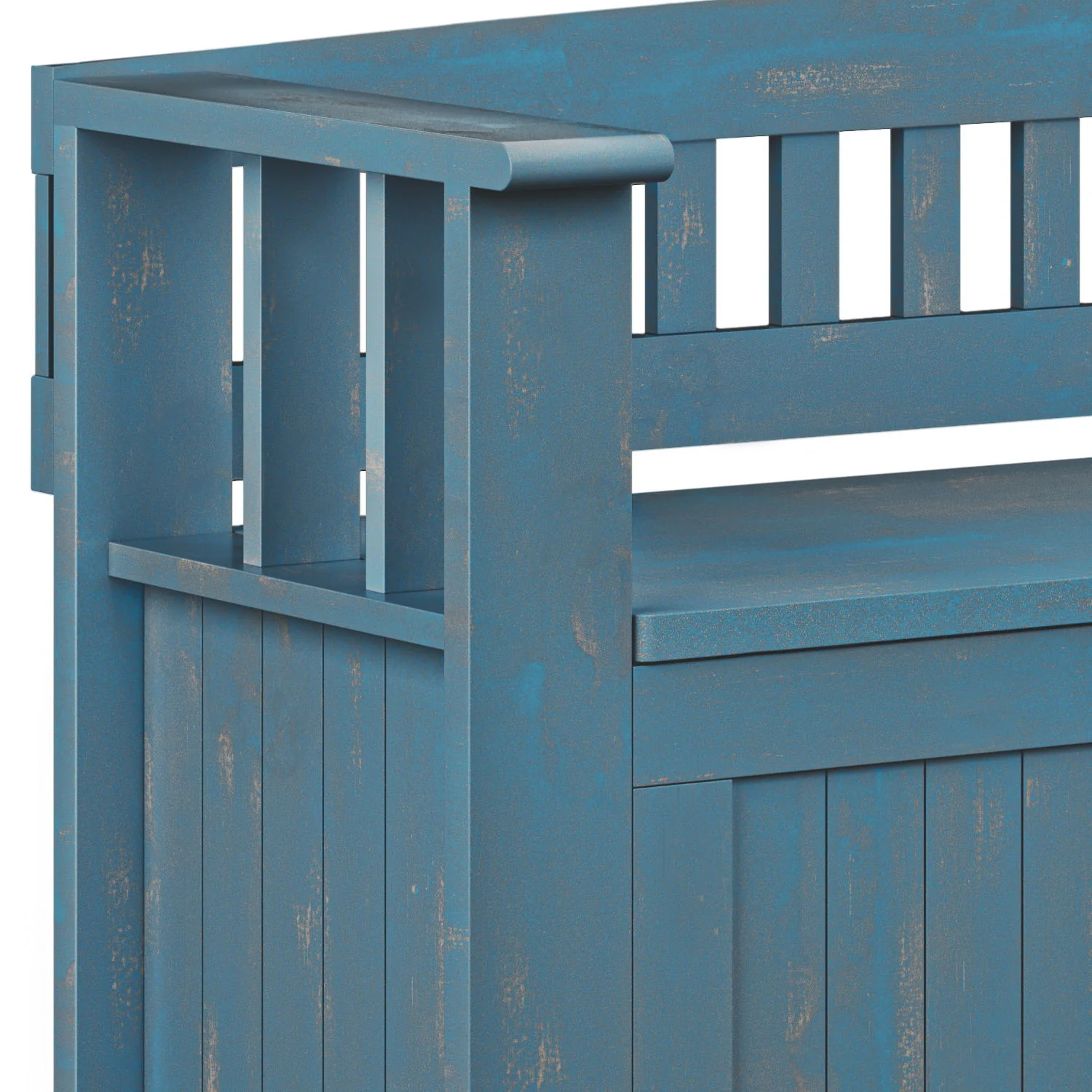 Acadian - Entryway Storage Bench, Handcrafted - Image 27