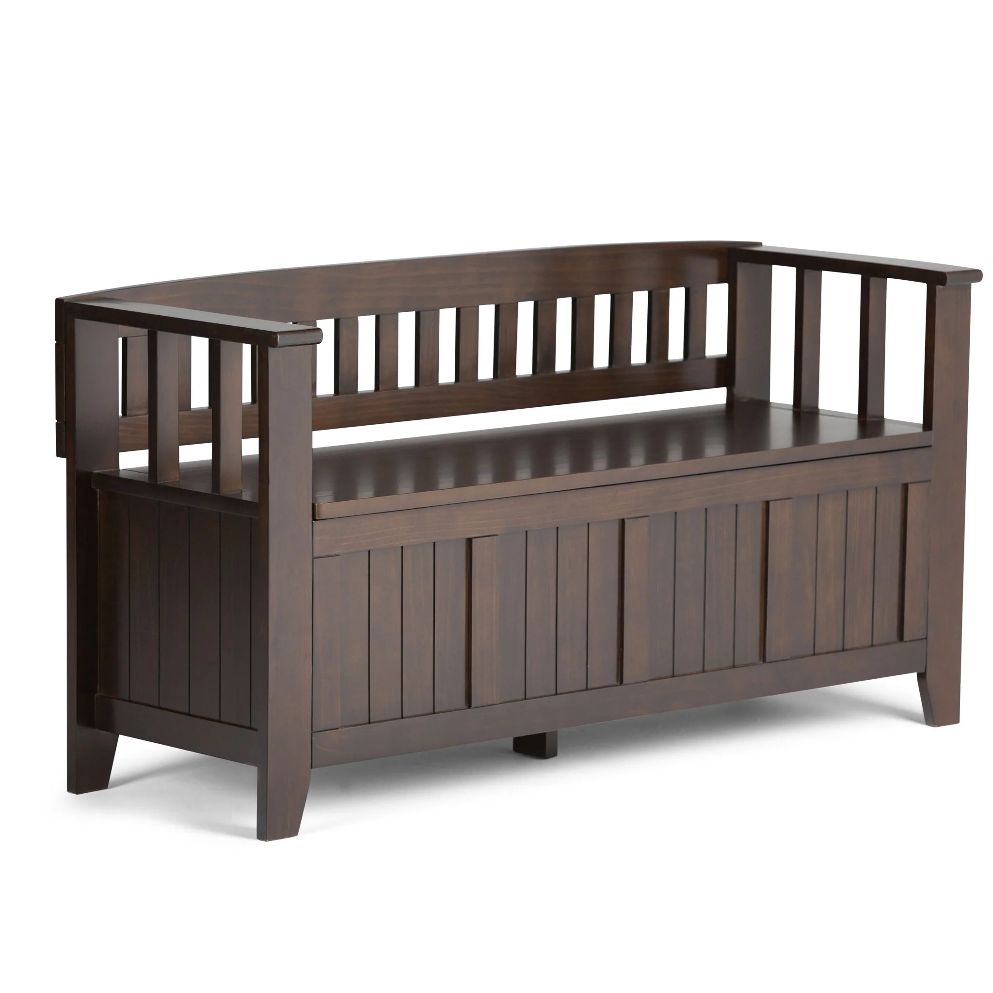 Acadian - Entryway Storage Bench, Handcrafted - Image 3