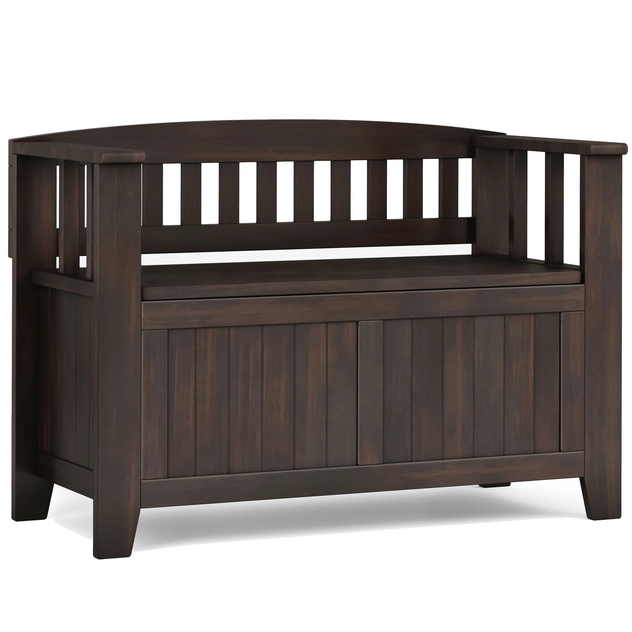 Acadian - Entryway Storage Bench, Handcrafted - Image 31