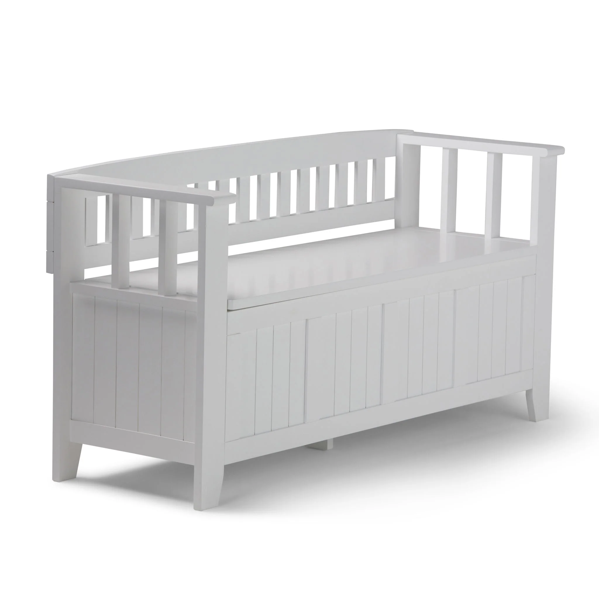 Acadian - Entryway Storage Bench, Handcrafted - Image 6
