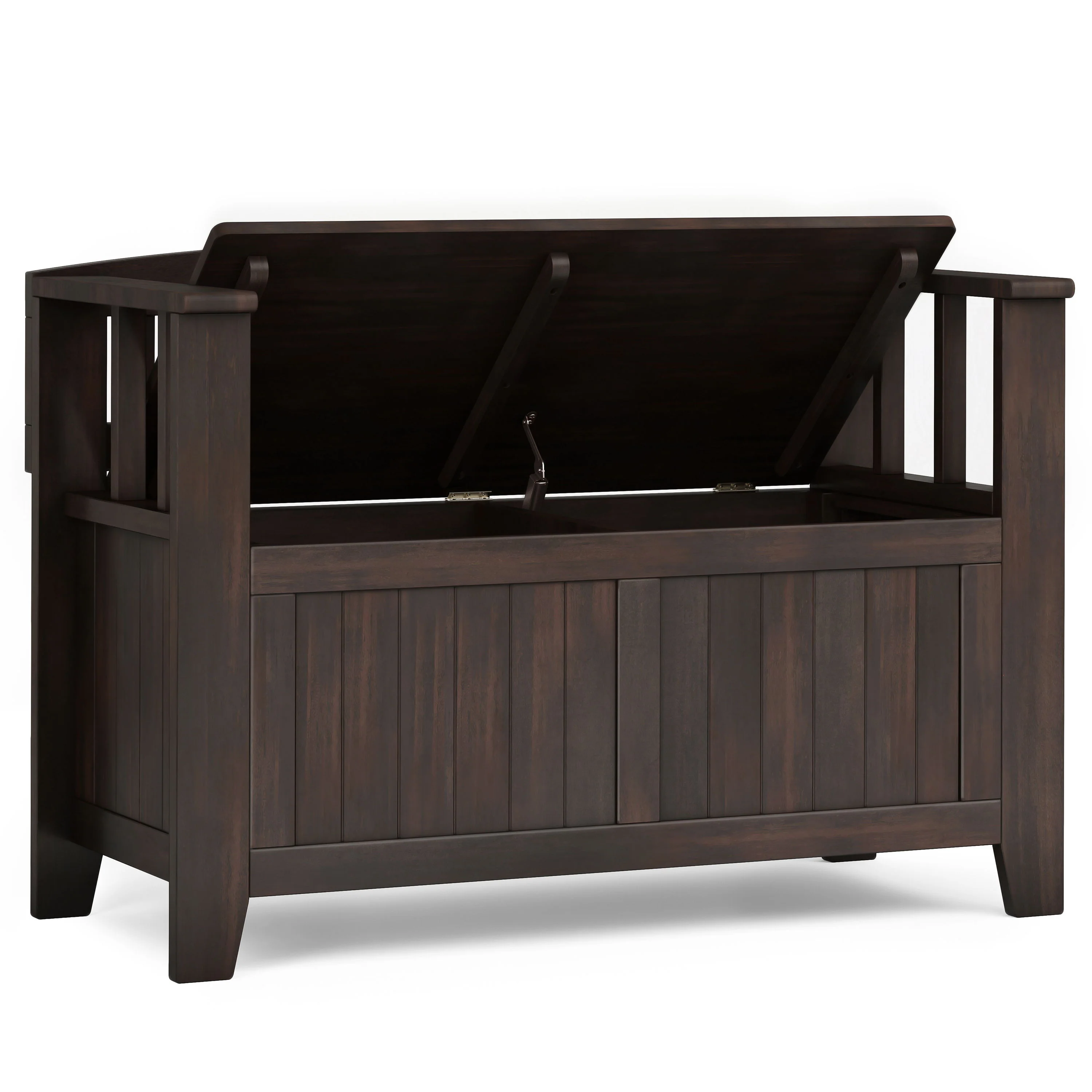 Acadian - Entryway Storage Bench, Handcrafted - Image 7