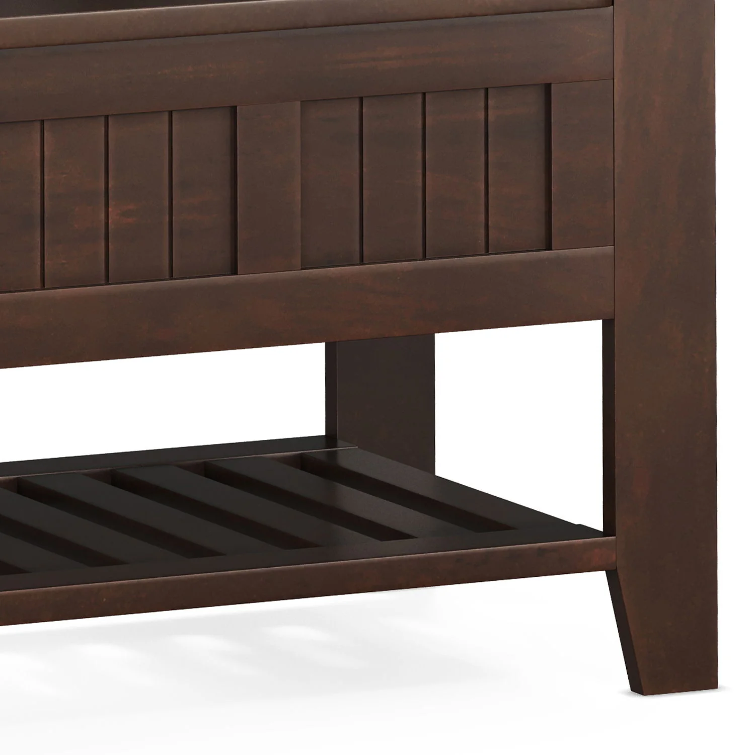 Acadian - Entryway Storage Bench With Shelf - Brown - Image 4