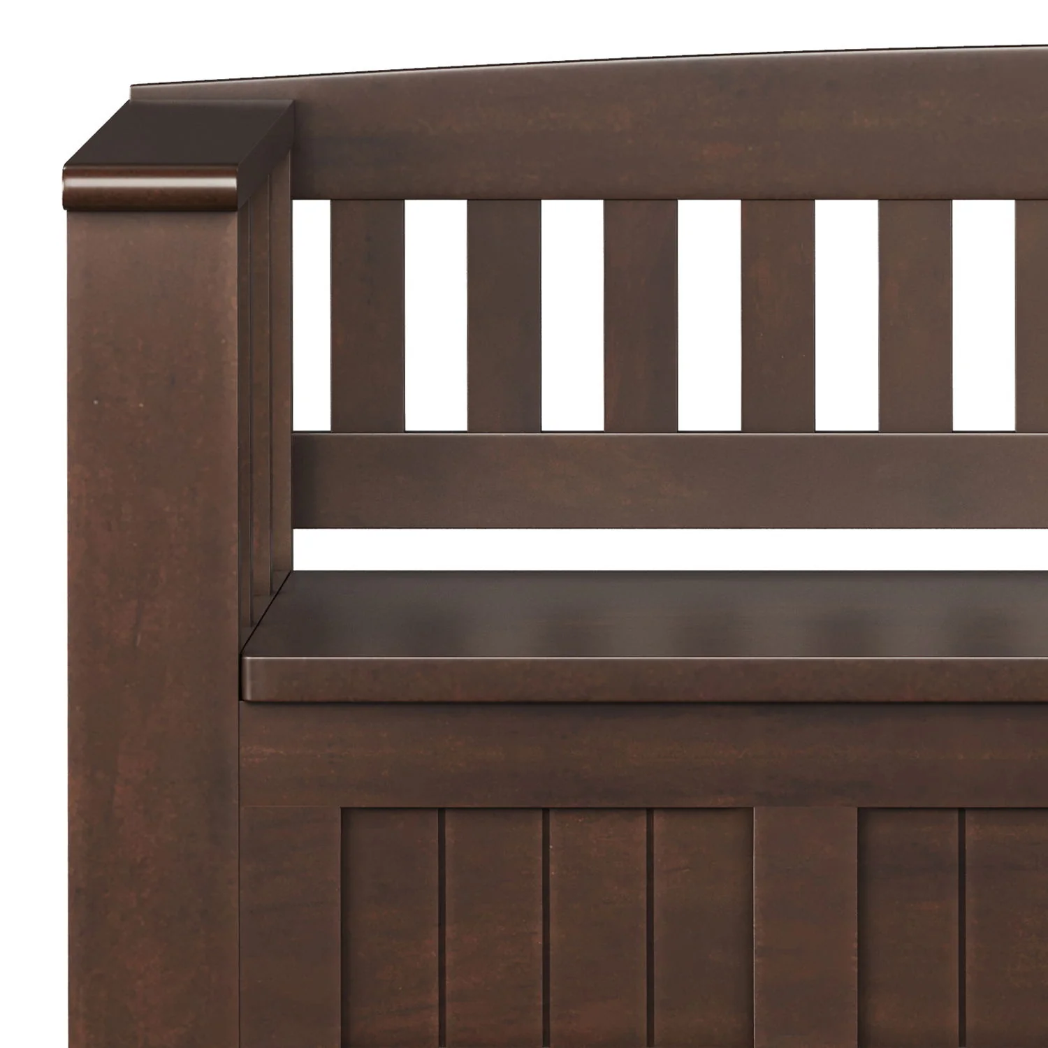 Acadian - Entryway Storage Bench With Shelf - Brown - Image 7