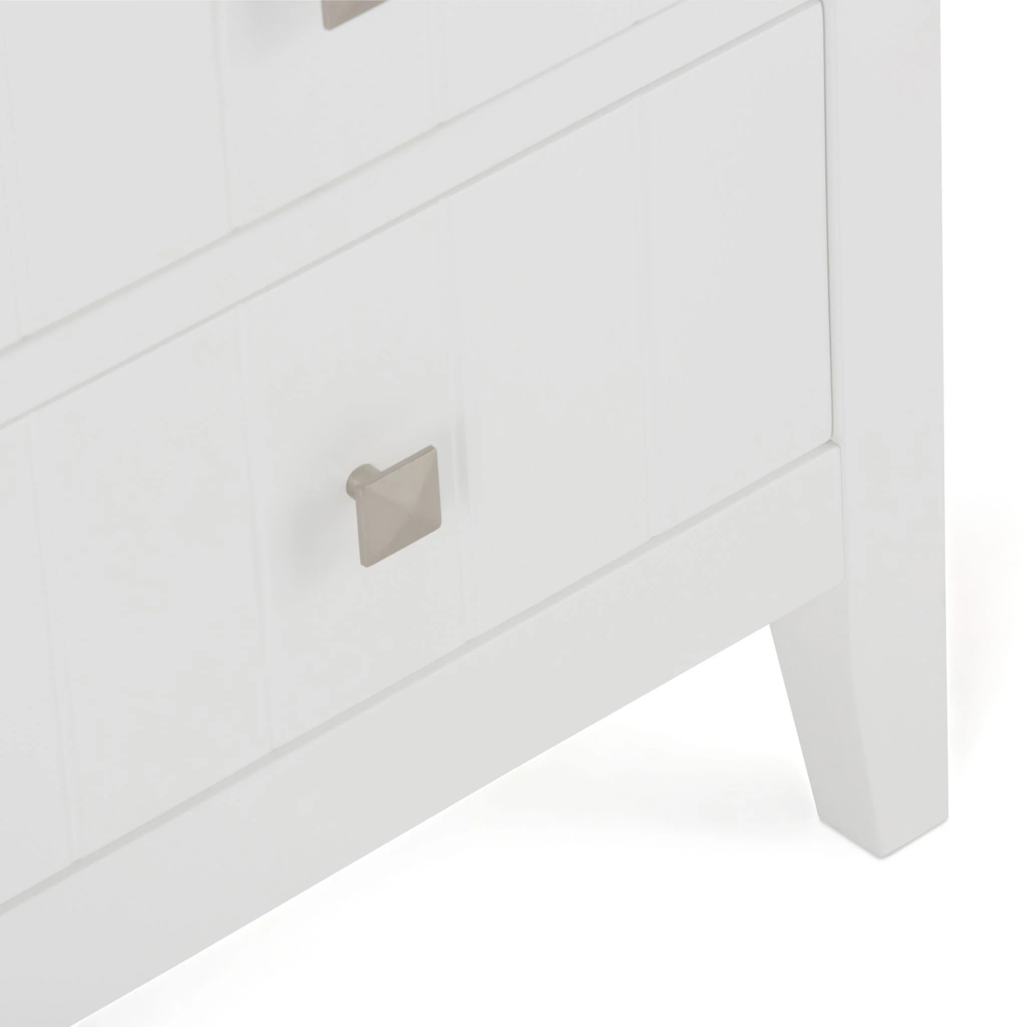 Acadian - 4 Drawer Floor Storage Cabinet - Pure White - Image 6