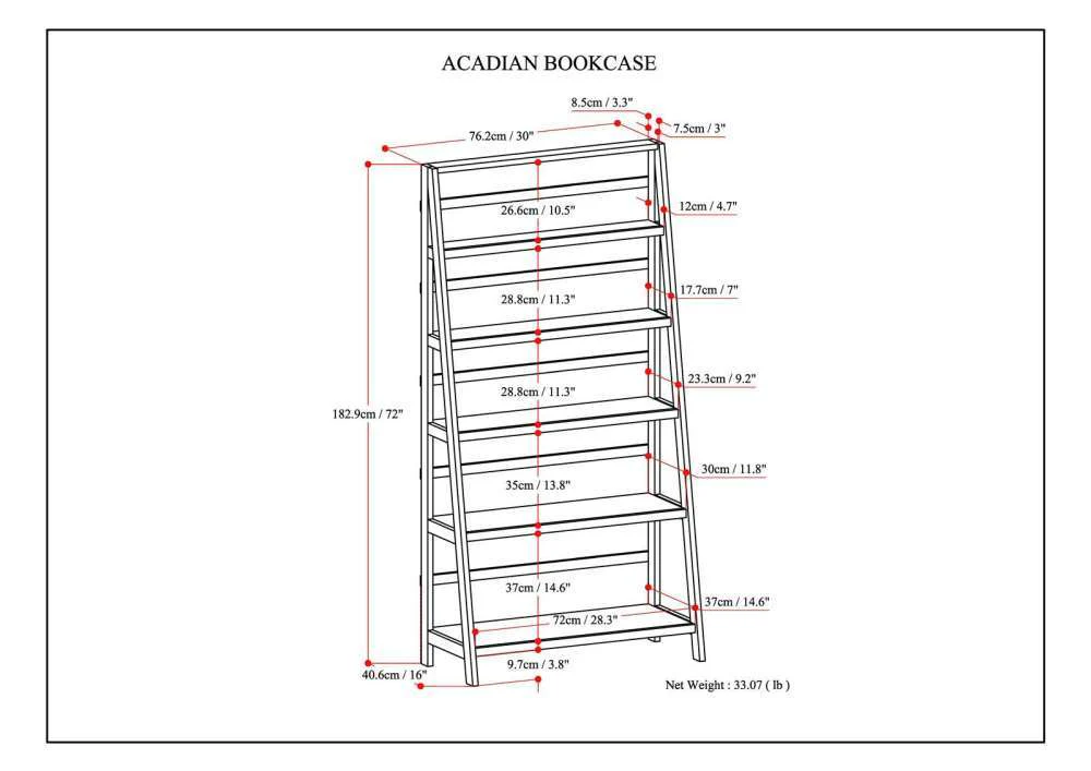Acadian - Handcrafted Wide Bookcase - Image 3