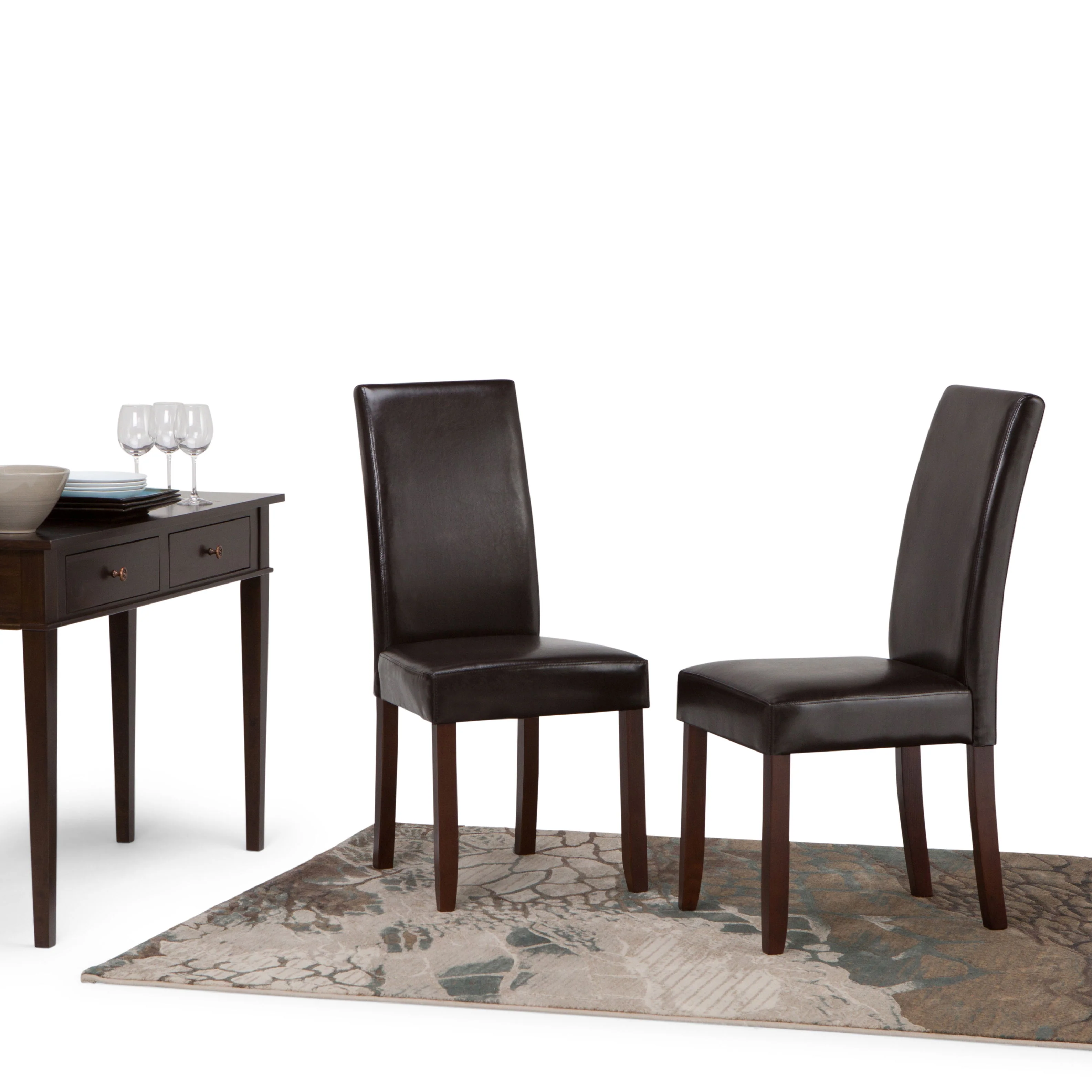 Acadian - Parson Dining Chair (Set of 2) - Tanners Brown - Image 4
