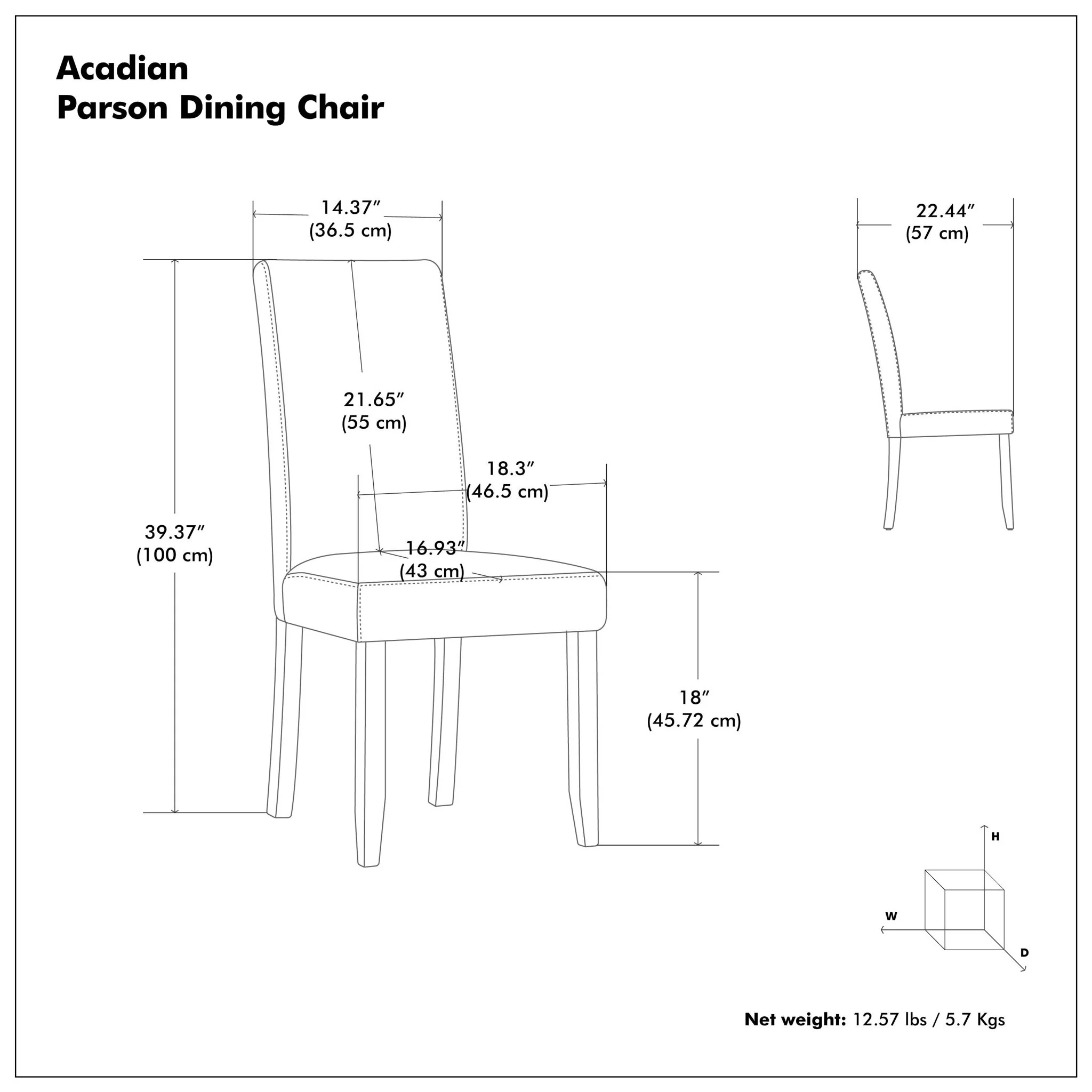 Acadian - Upholstered Parson Dining Chair (Set of 2) - Image 33