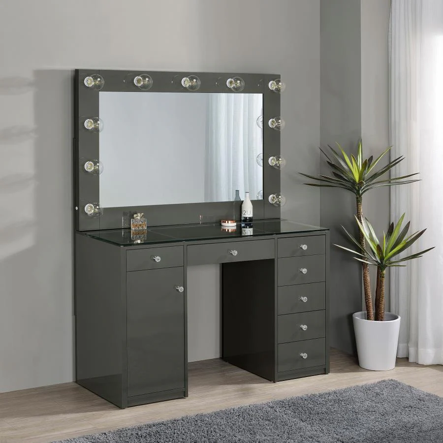 Acena - 7-Drawer Vanity Set With Lighting - Image 5