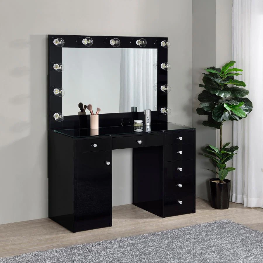 Acena - 7-Drawer Vanity Set With Lighting - Image 6