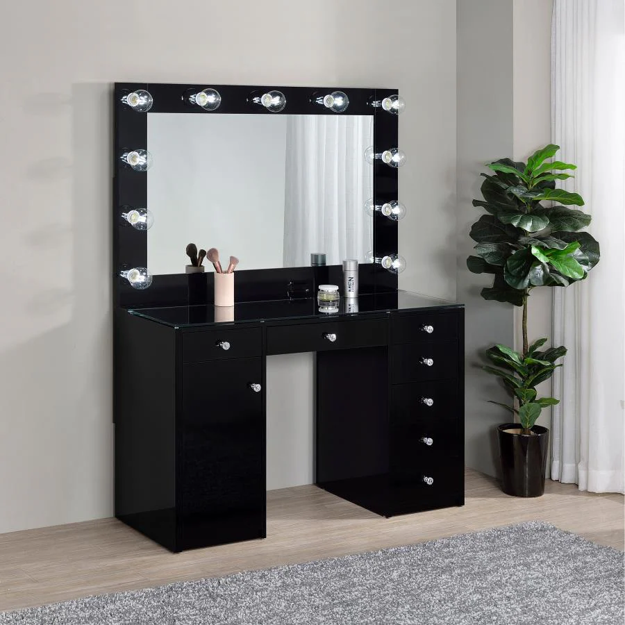 Acena - 7-Drawer Vanity Set With Lighting - Image 9