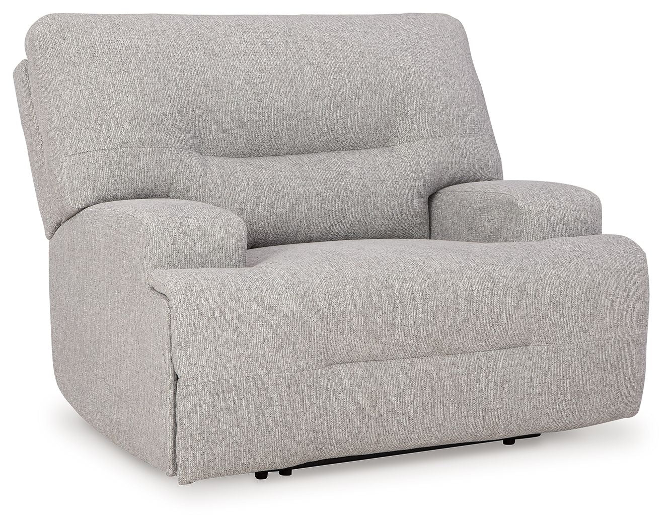 Acklen Place - 4 Pc. - 3-Piece Power Reclining Sectional Sofa With Raf Chaise, Wide Seat Power Recliner - Pewter - Image 2