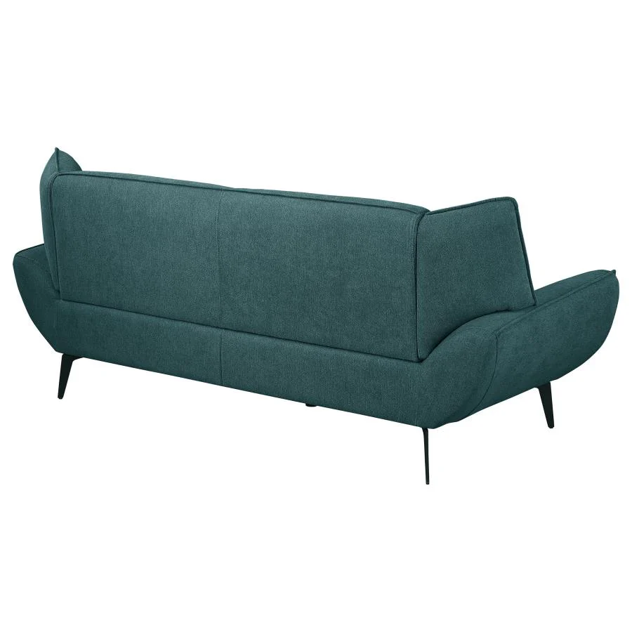 Acton Upholstered Flared Arm Sofa Teal Blue - Image 13