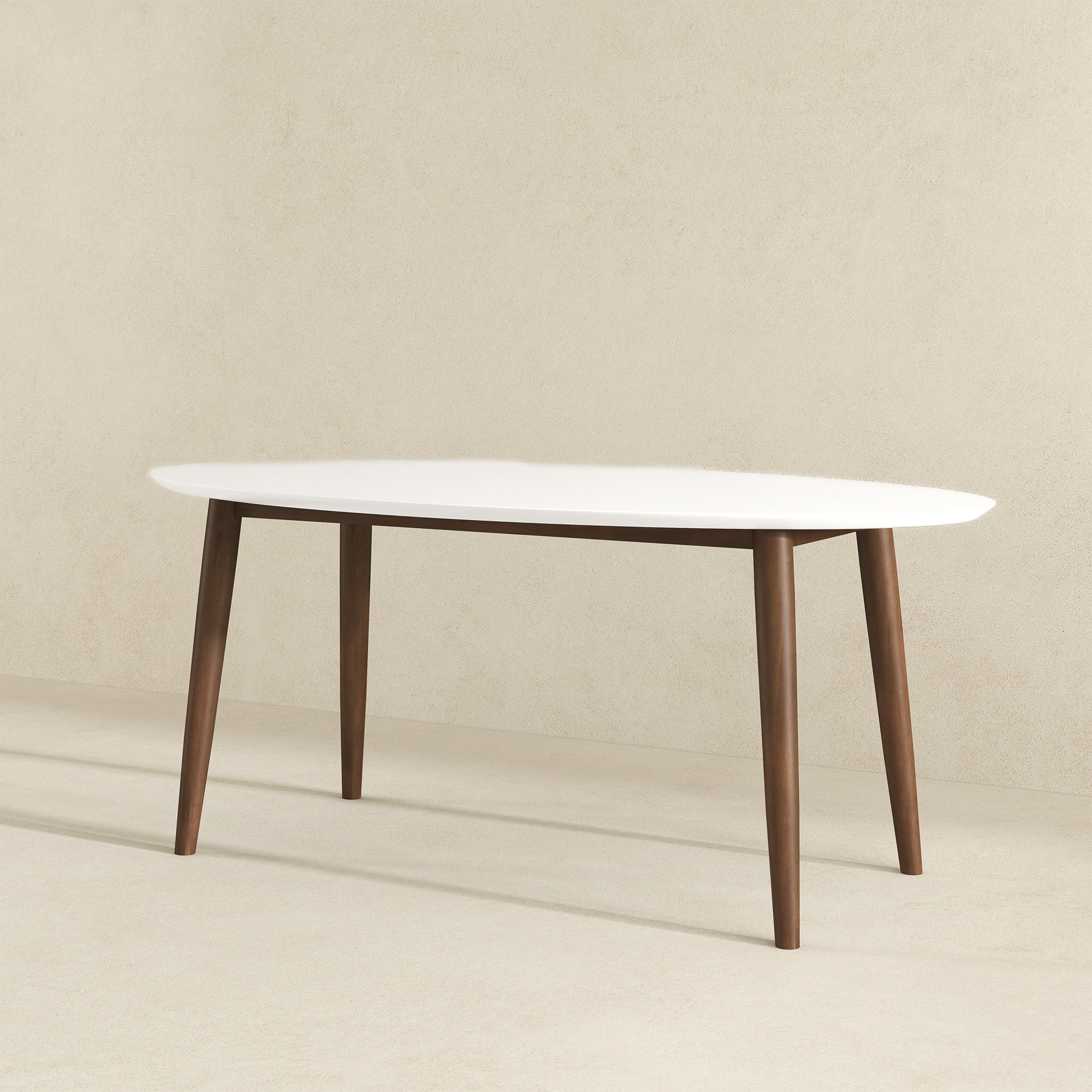 Ada - Mid-Century Modern Style Oval Dining Table - Image 9