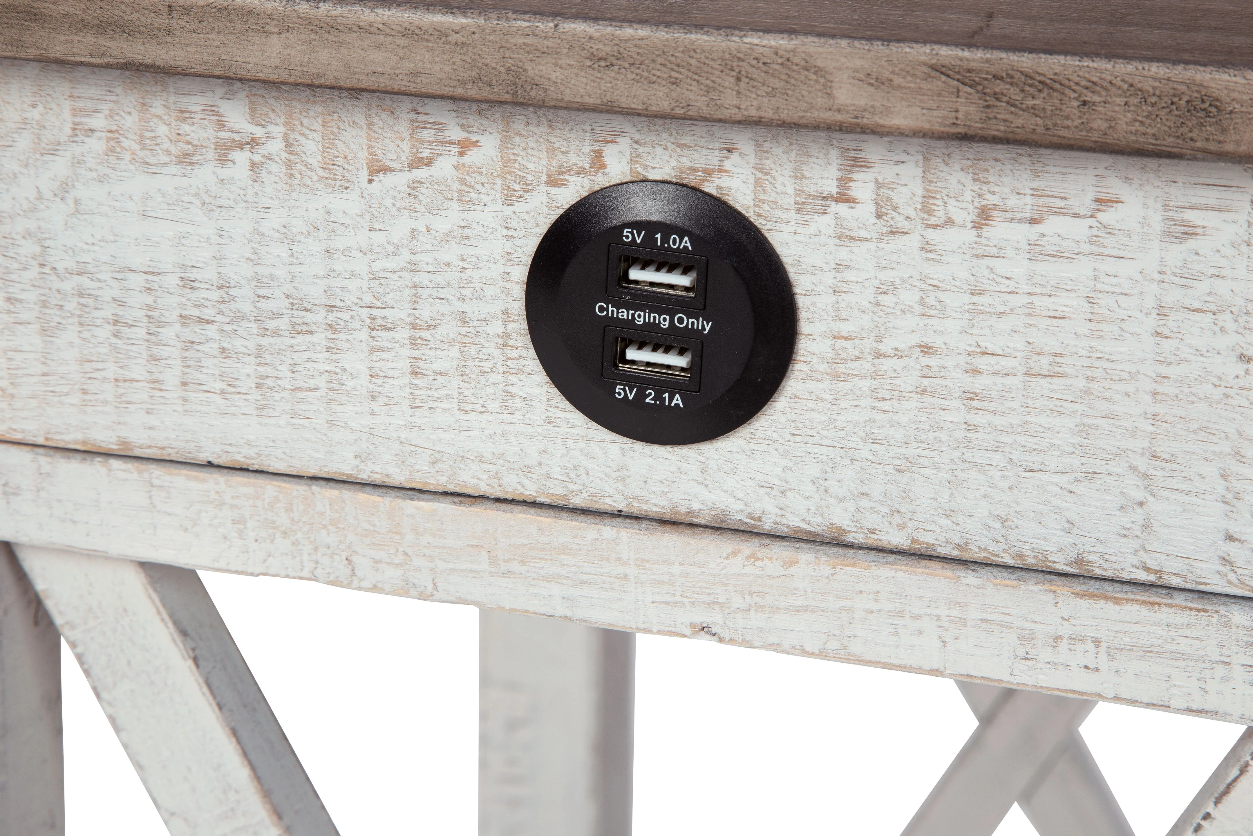 Adalane - Accent Table - White / Gray - Image 4
