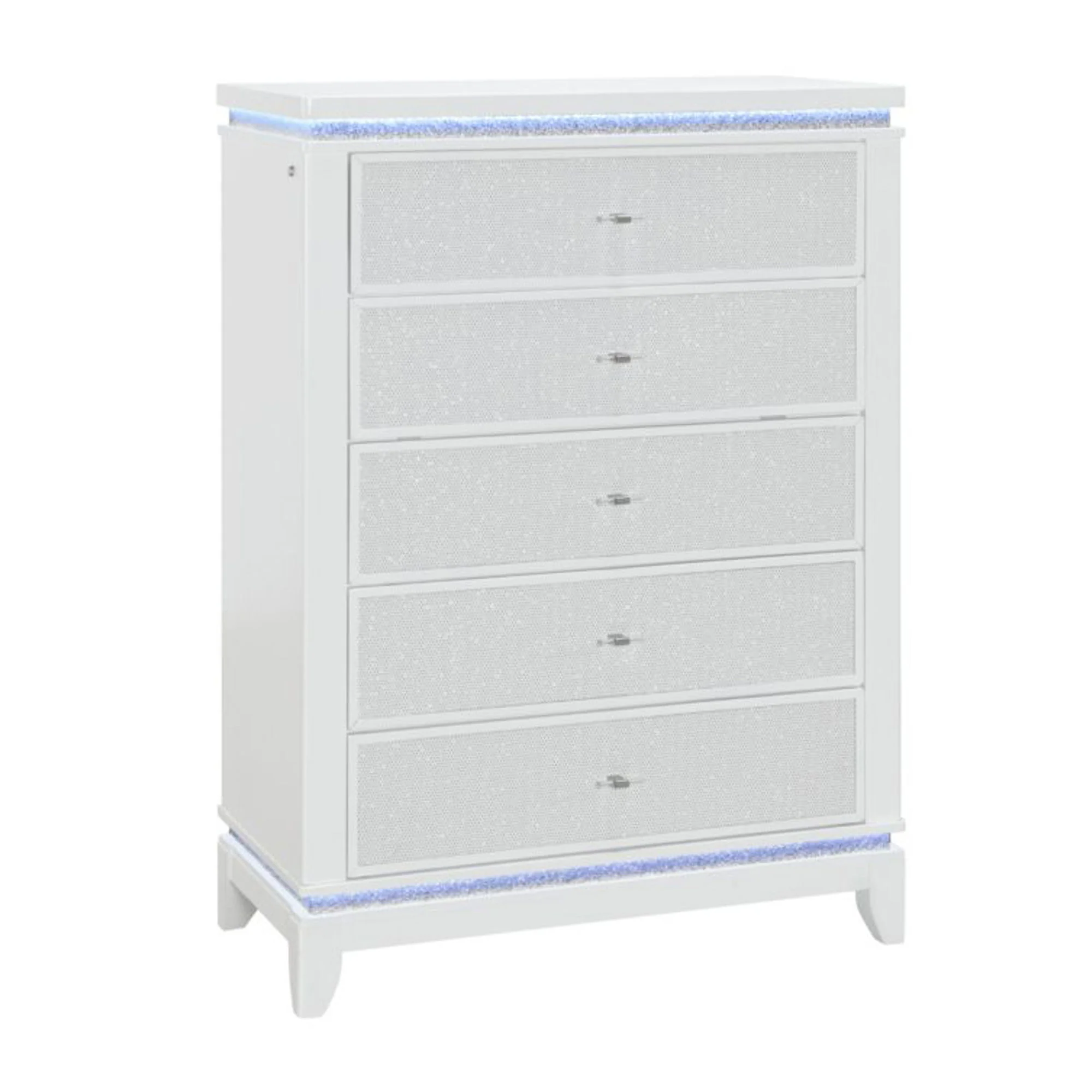 Adalid - Chest With LED Lighting - White - Image 4