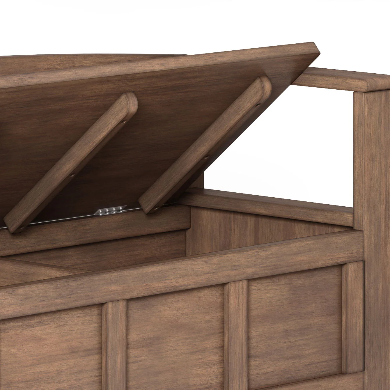 Adams - Entryway Storage Bench - Rustic Natural Aged Brown - Image 5