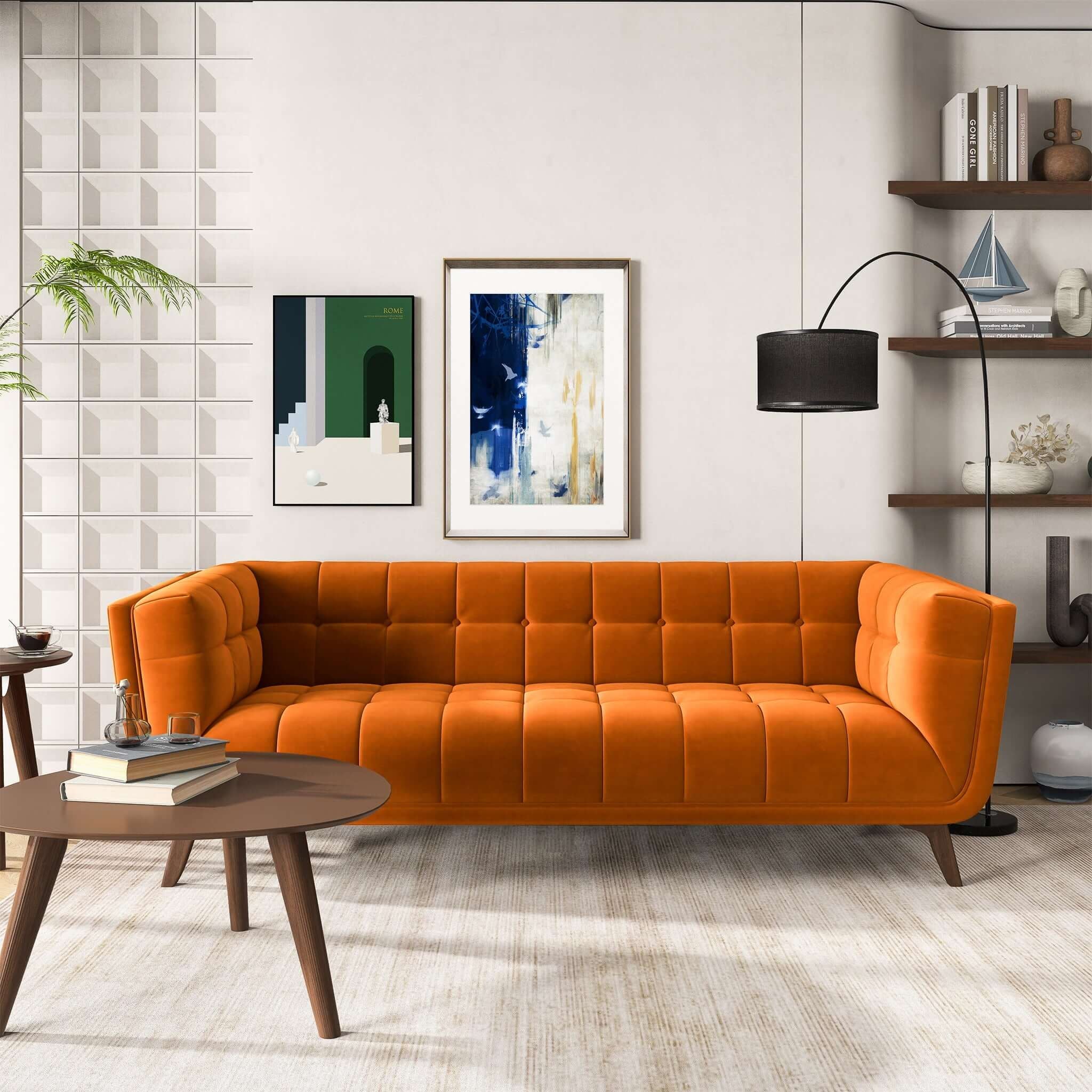 Addison - Mid-Century Modern Design Tufted Sofa - Image 5