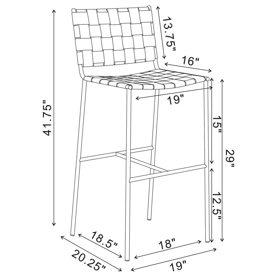 Adelaide - Upholstered Height Stool - Image 12