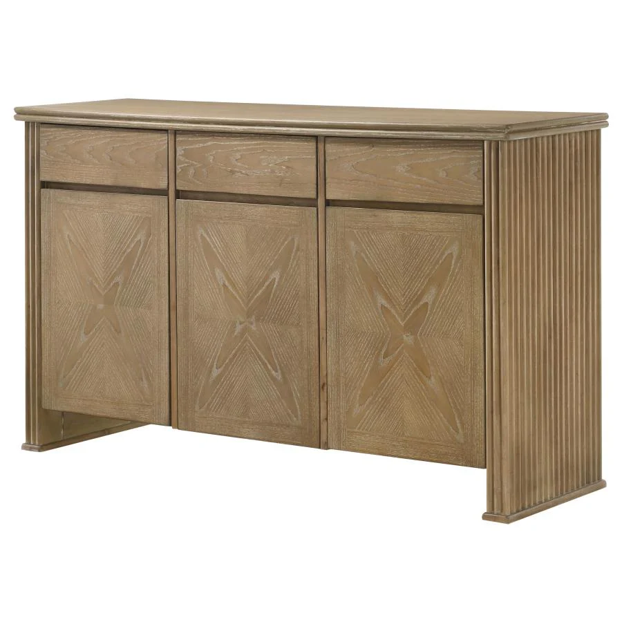 Adina - 2-Door Sideboard Server - Distressed Light Brown - Image 5