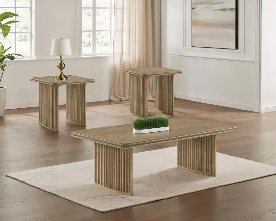 Adina - Wood Coffee Table Set - Image 2