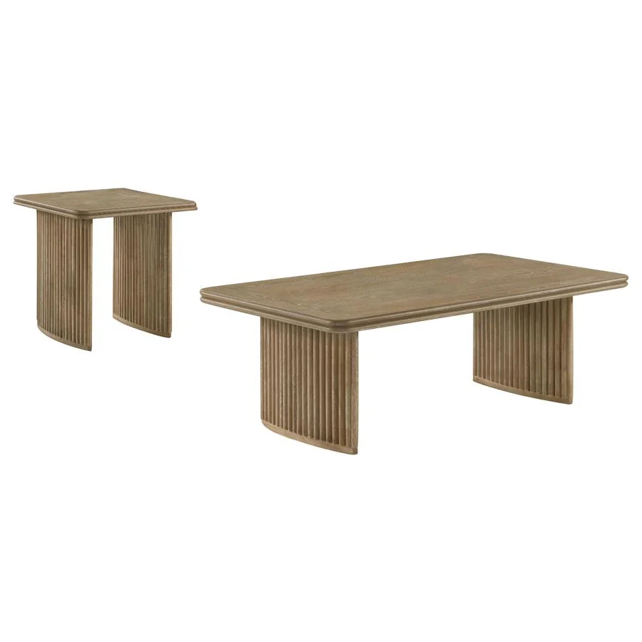 Adina - Wood Coffee Table Set - Image 3