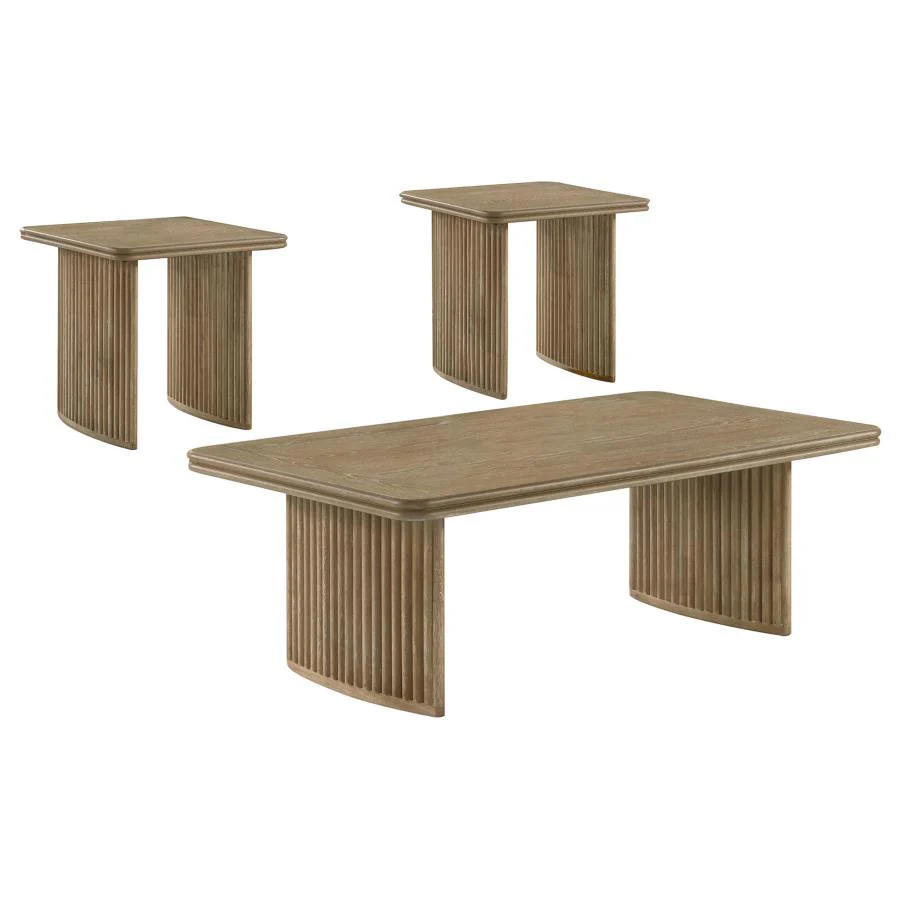 Adina - Wood Coffee Table Set - Image 4
