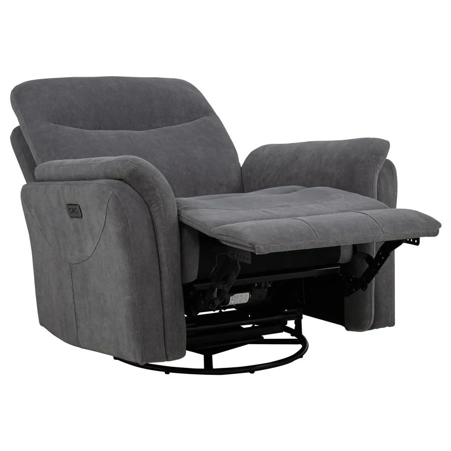 Adler - Upholstered Power Swivel Glider Recliner - Image 13