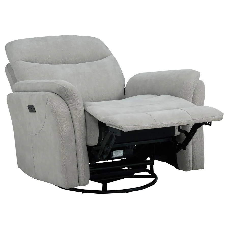 Adler - Upholstered Power Swivel Glider Recliner - Image 14
